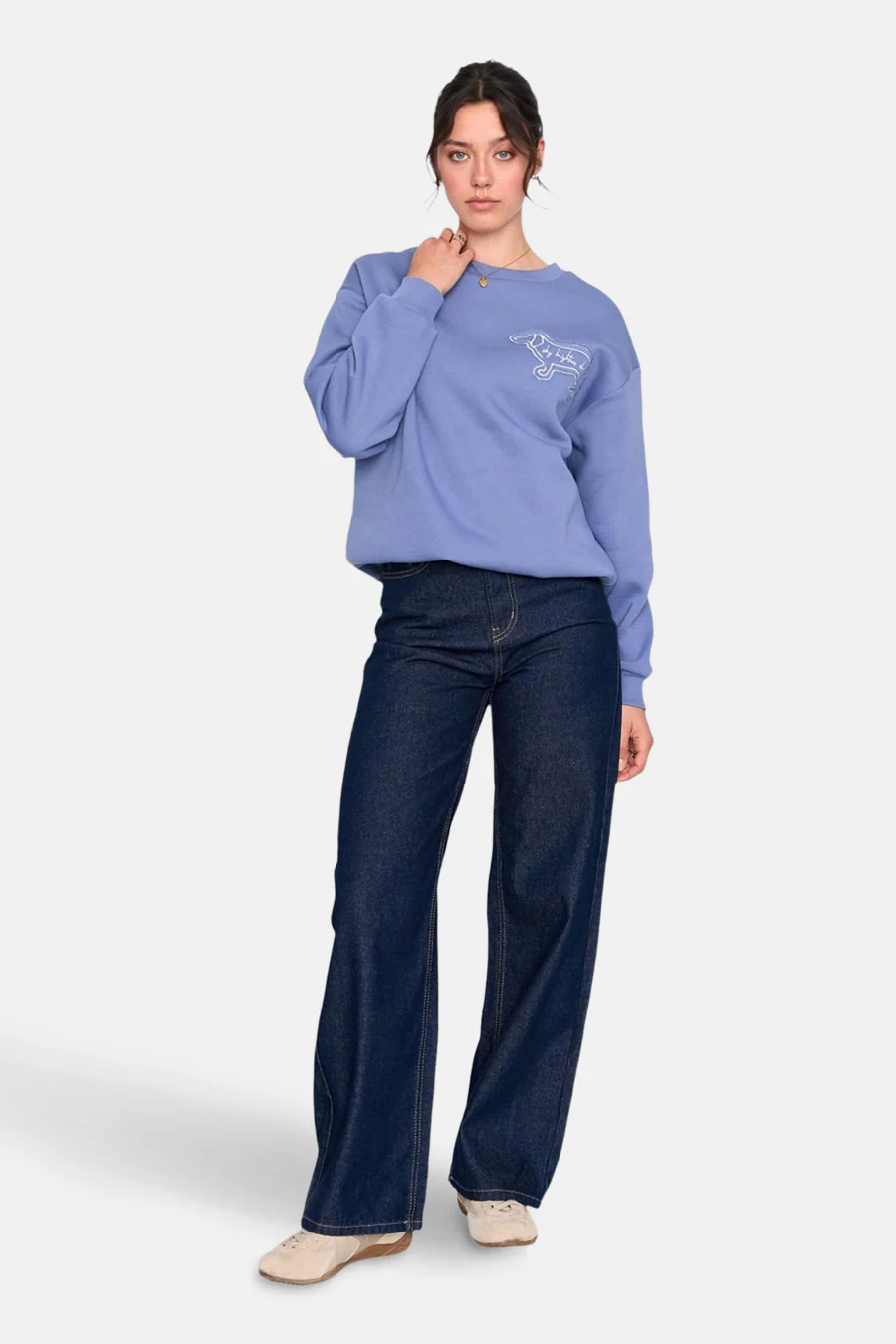 DENIM PANTS - dark blue denim - Image 2