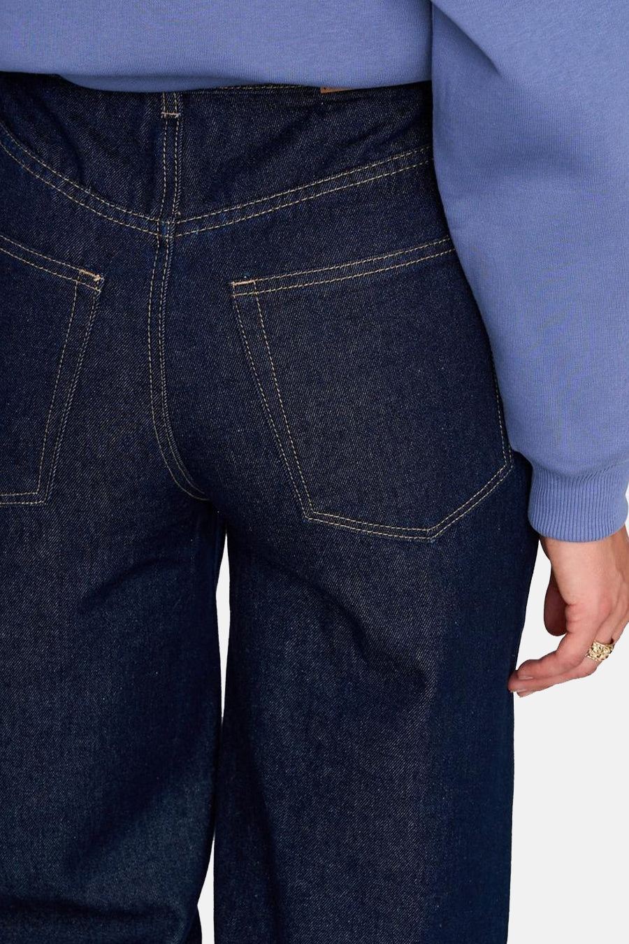 DENIM PANTS - dark blue denim - Image 4