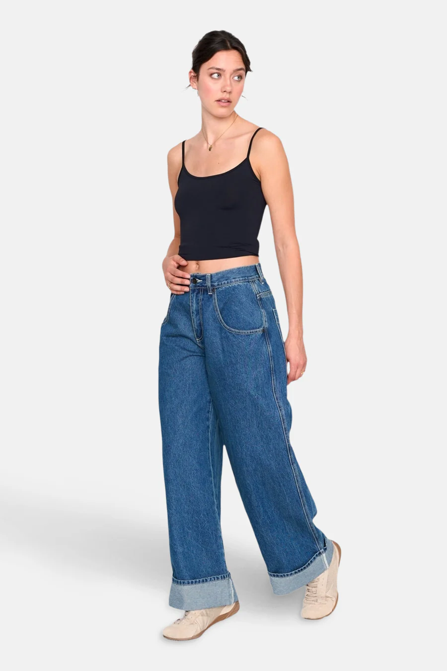 DENIM PANTS - mid blue denim - Image 2