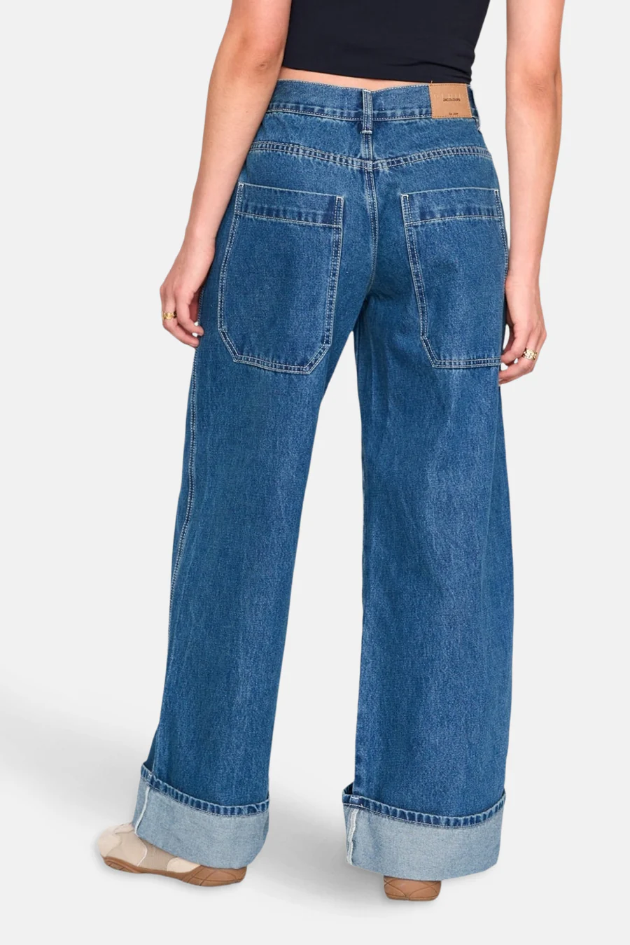 DENIM PANTS - mid blue denim - Image 4