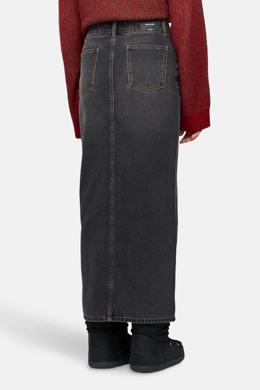 Lange rok - dark grey denim - Image 3