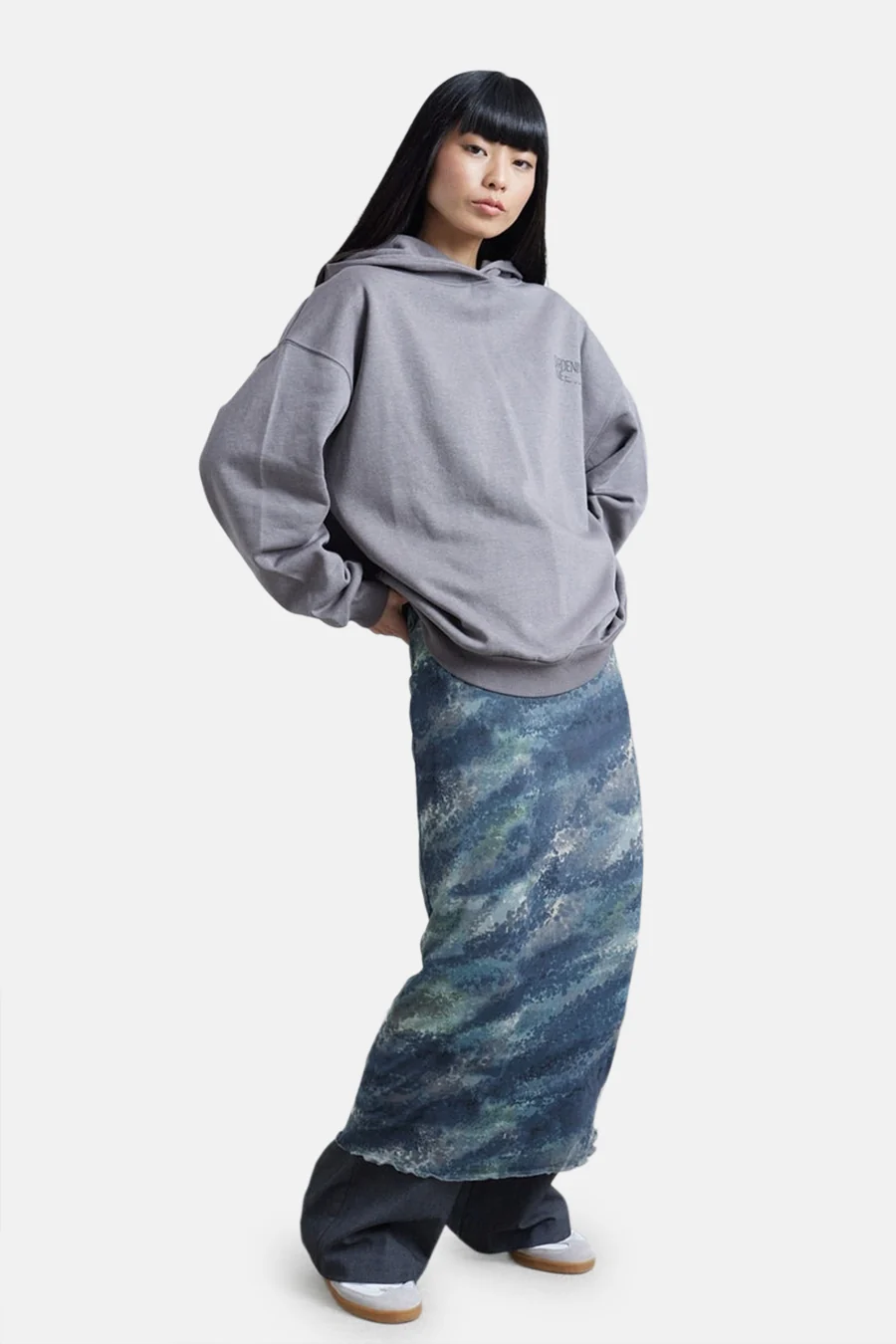 Sweater met kap - grijs - Image 3