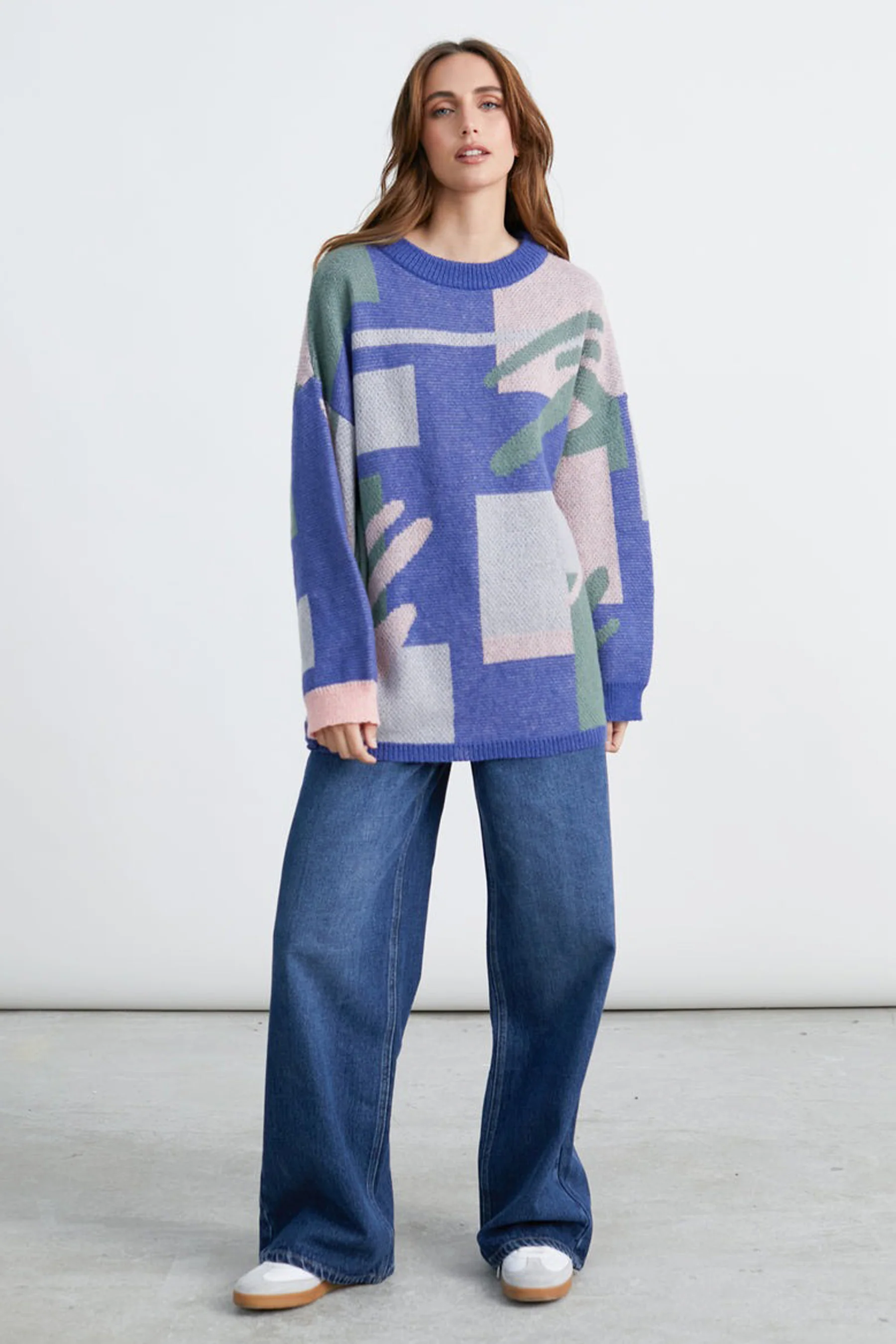 Pull met ronde hals - multicolor - Image 2