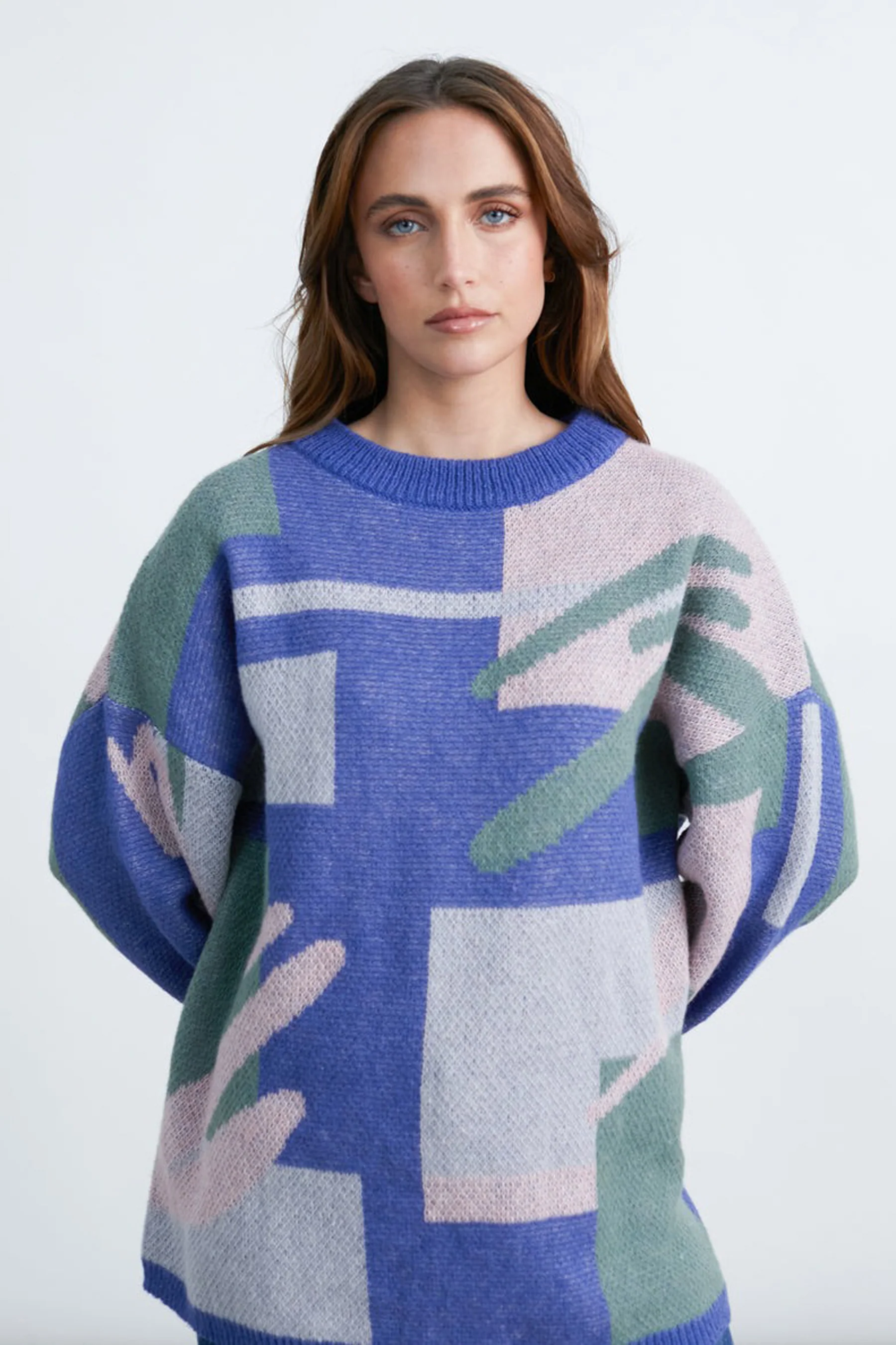 Pull met ronde hals - multicolor - Image 3
