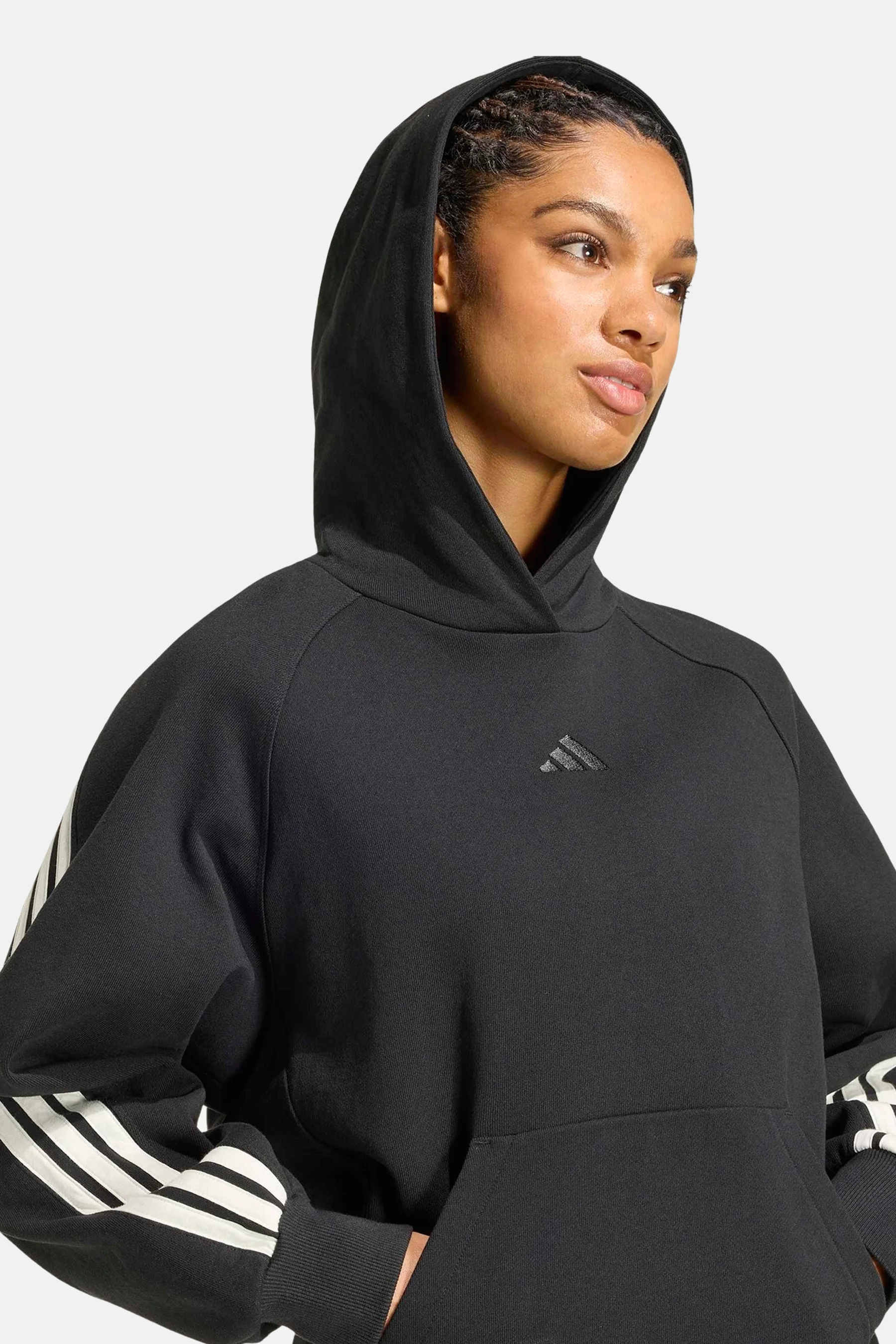 Sweater met kap - zwart - Image 5