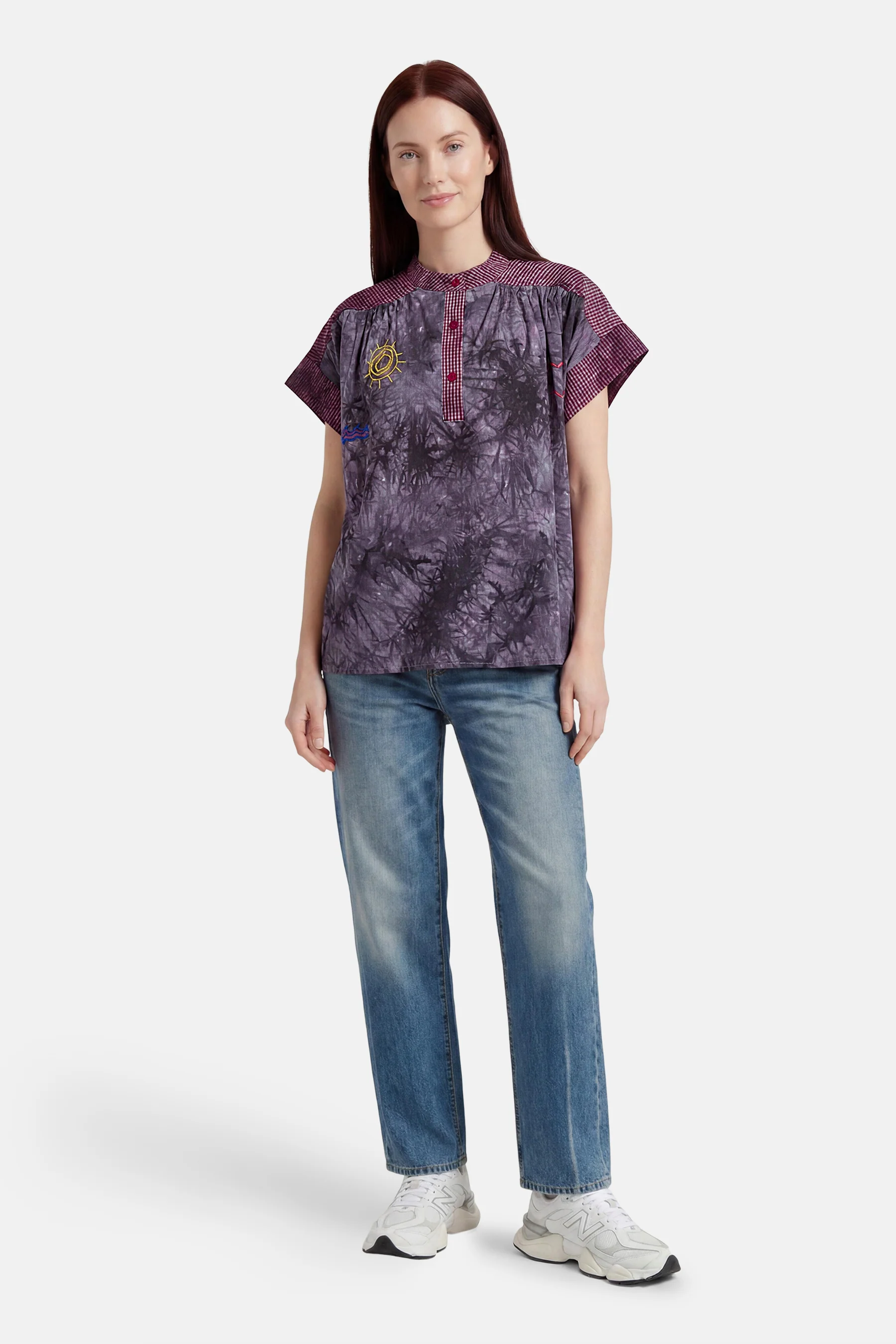 Blouse met korte mouwen - Multicolor - Image 2