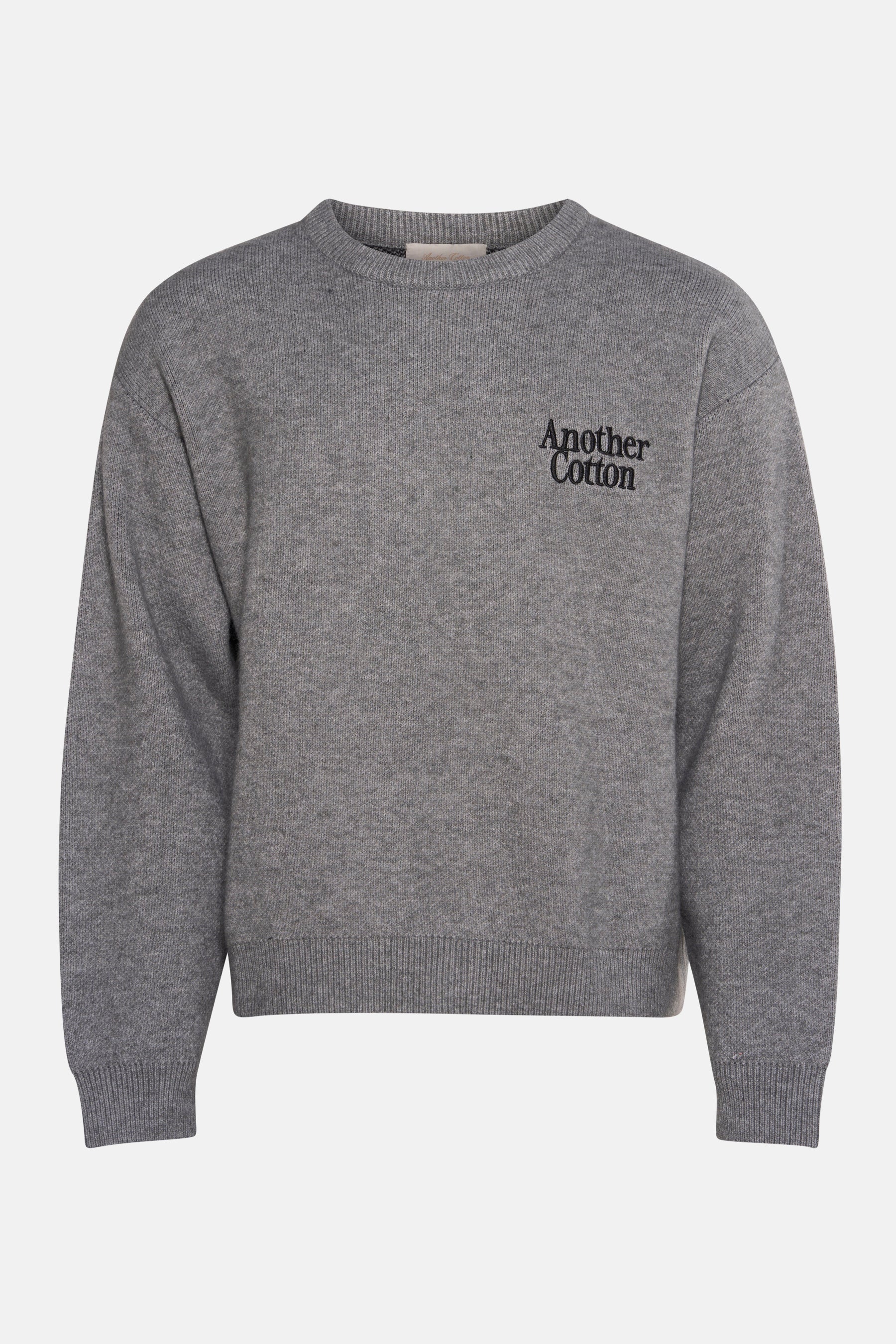 Pull met ronde hals - grijs