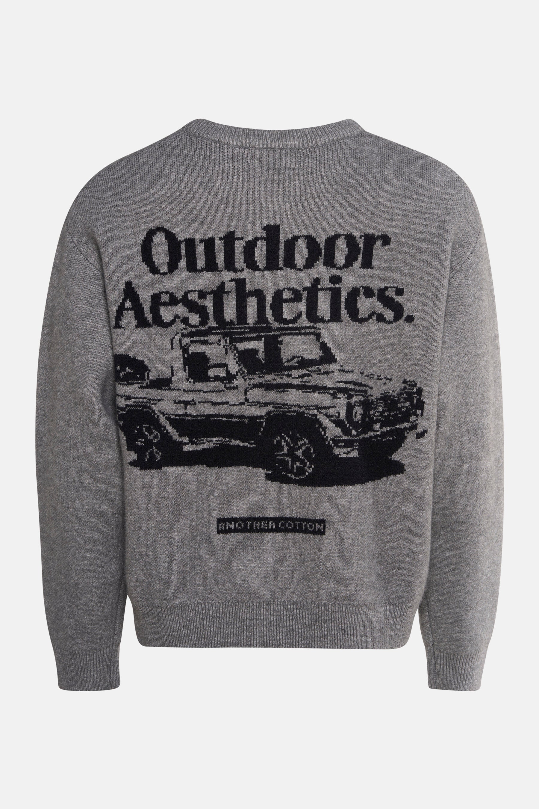 Pull met ronde hals - grijs - Image 3