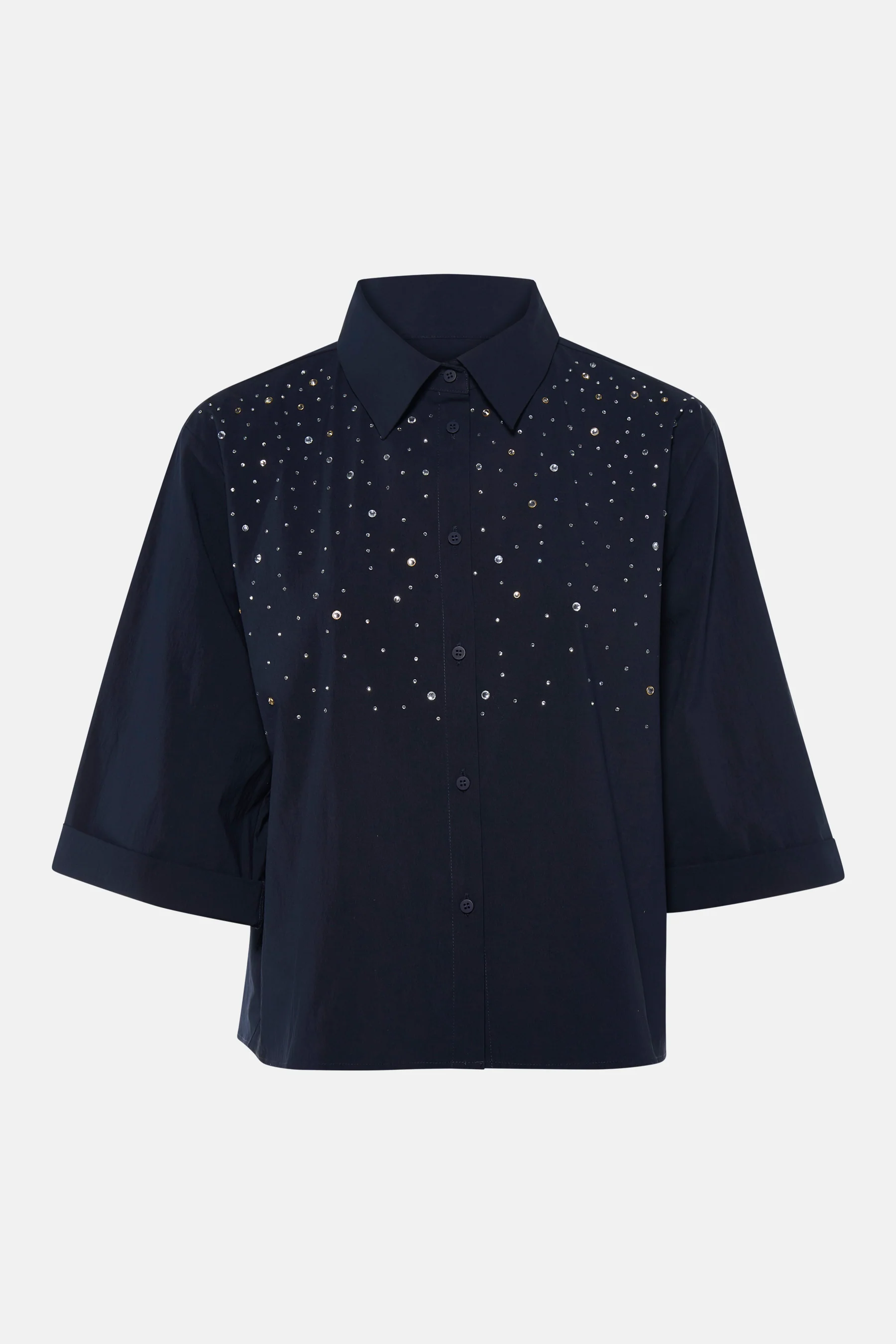Blouse met 3/4 mouw - blauw