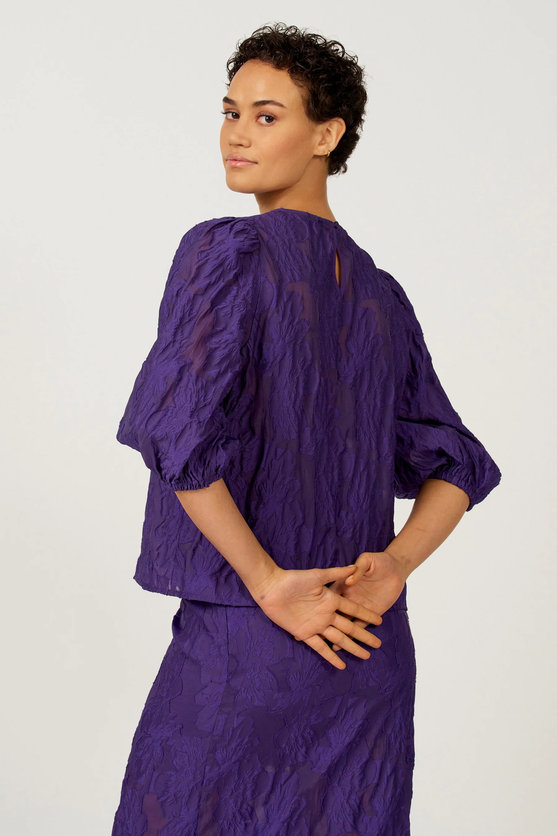 Blouse - paars - Image 3