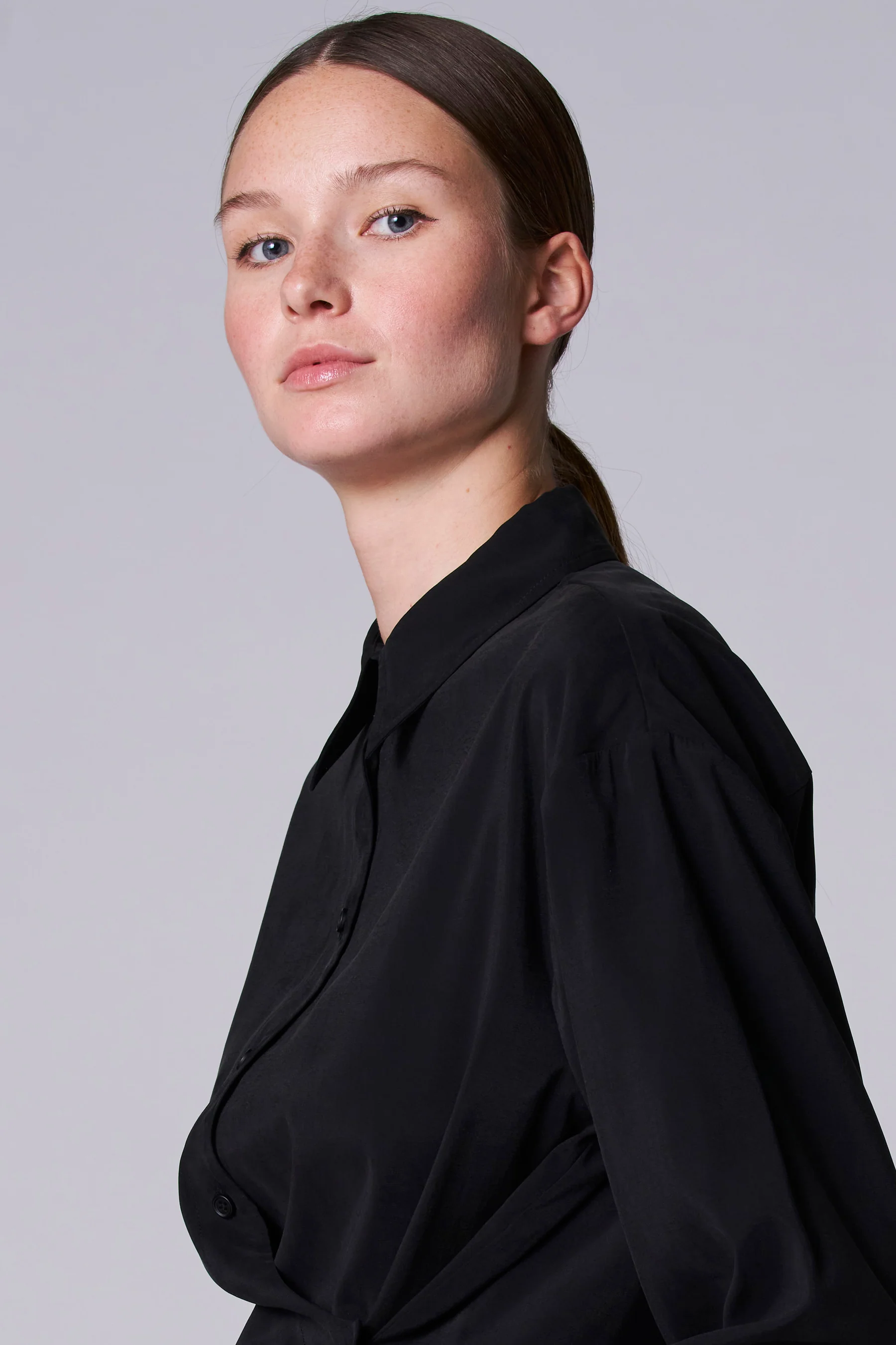 Blouse met lange mouwen - Zwart - Image 4