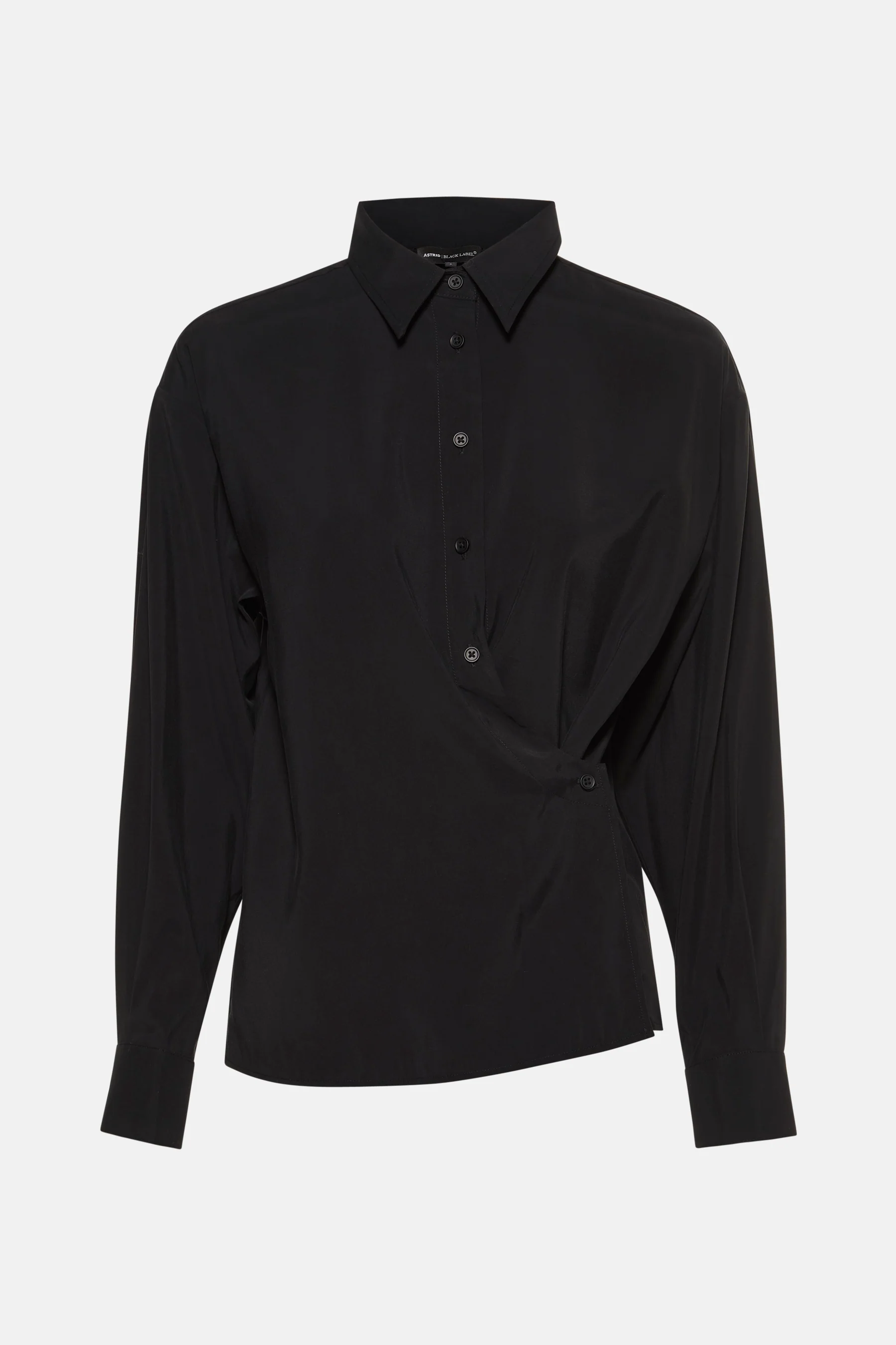 Blouse met lange mouwen - Zwart - Image 5