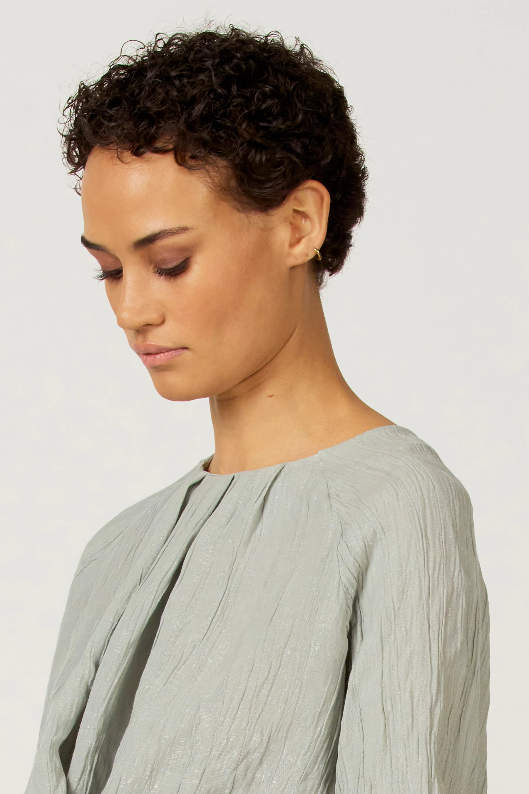 Blouse met lange mouwen - blauw - Image 4