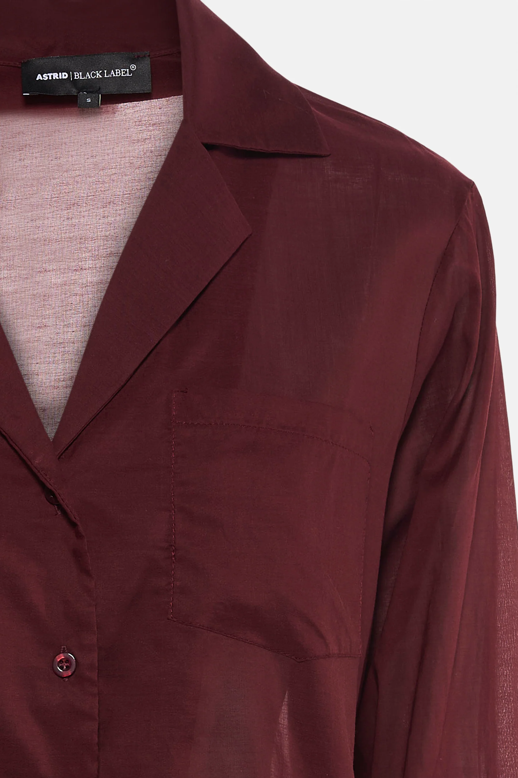 Blouse met lange mouwen - rood - Image 3