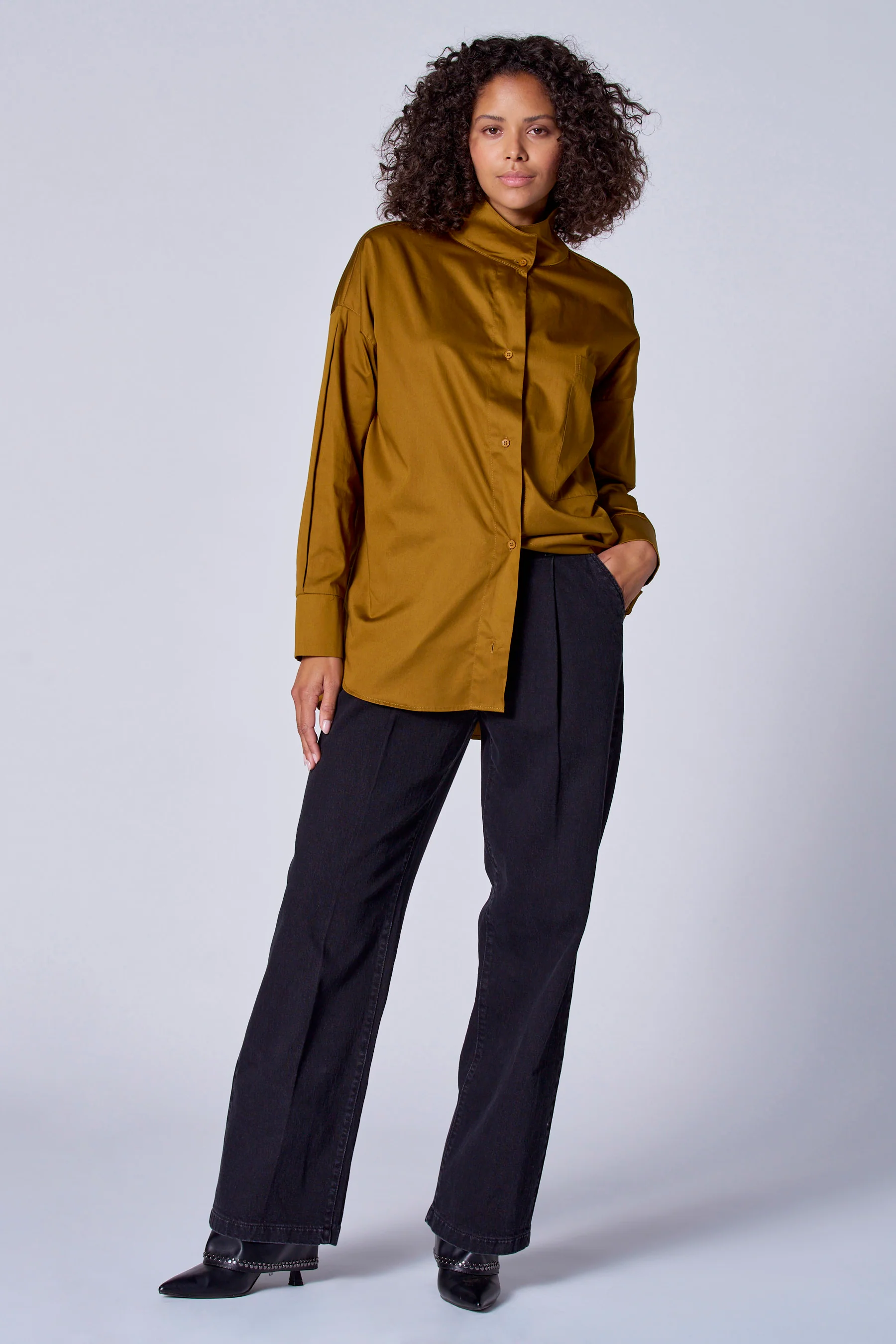 Blouse met lange mouwen - groen - Image 2