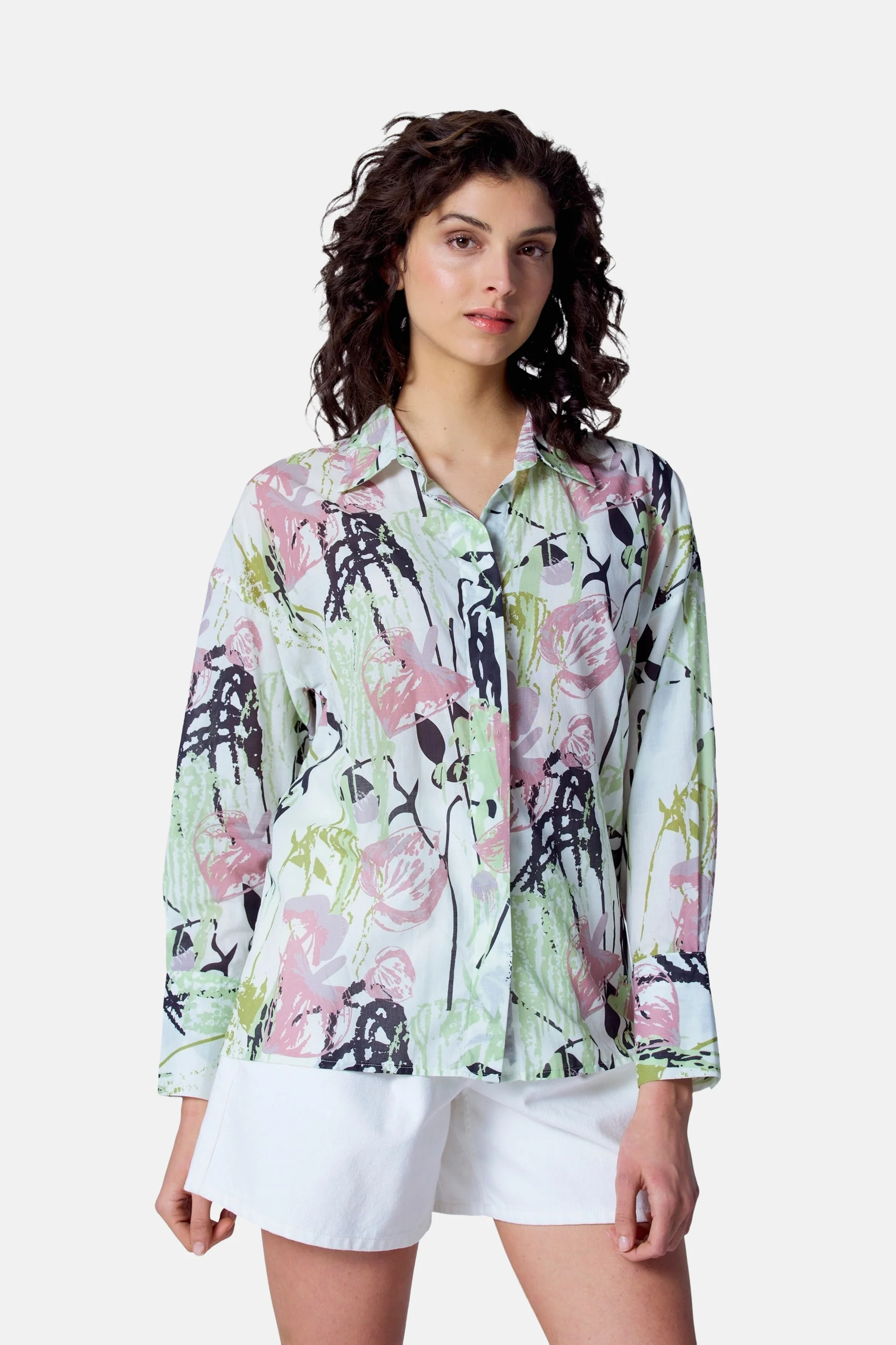 Blouse met lange mouwen - multicolor
