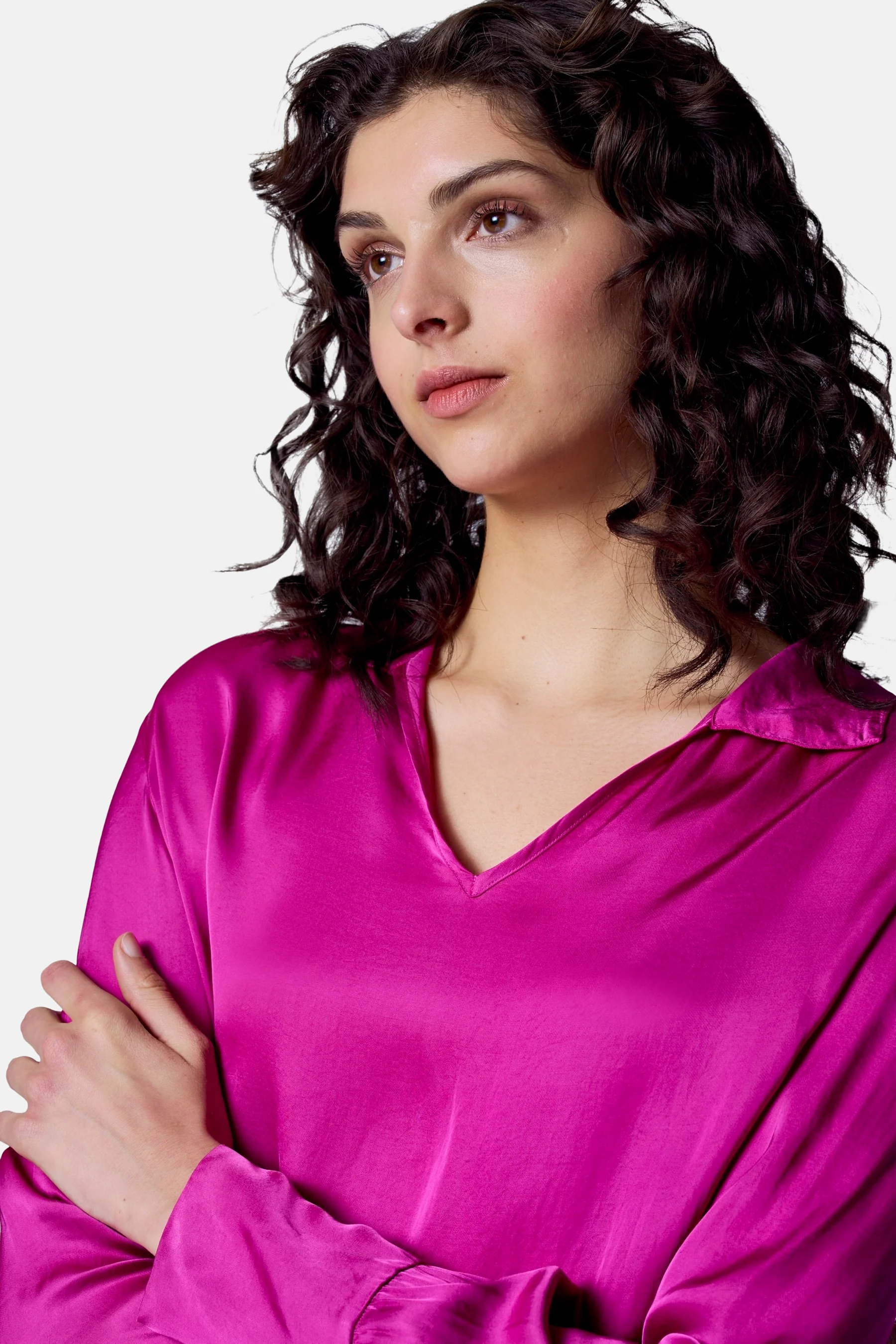 Blouse met lange mouwen - roze - Image 5