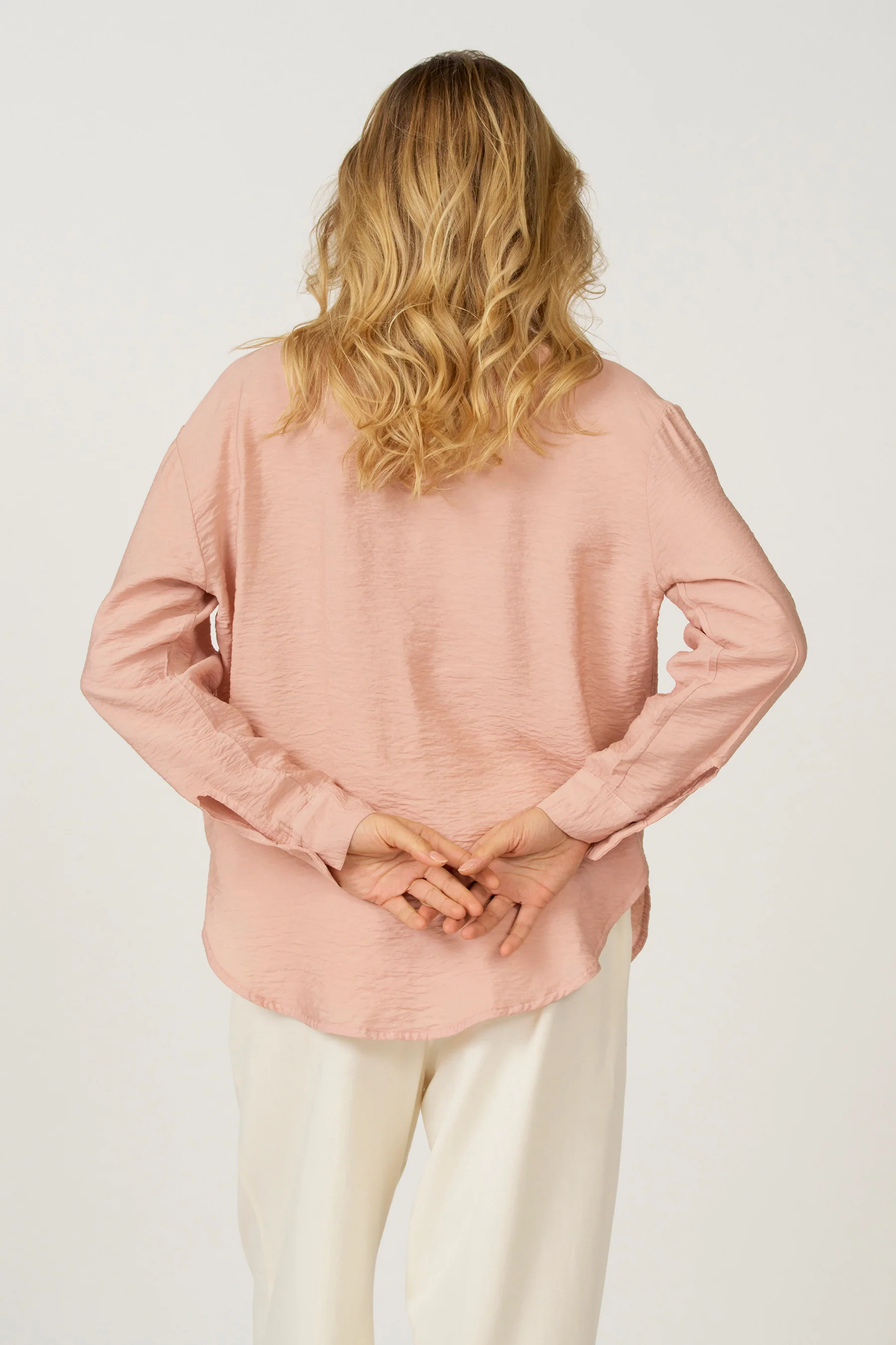 Blouse met lange mouwen - roze - Image 6