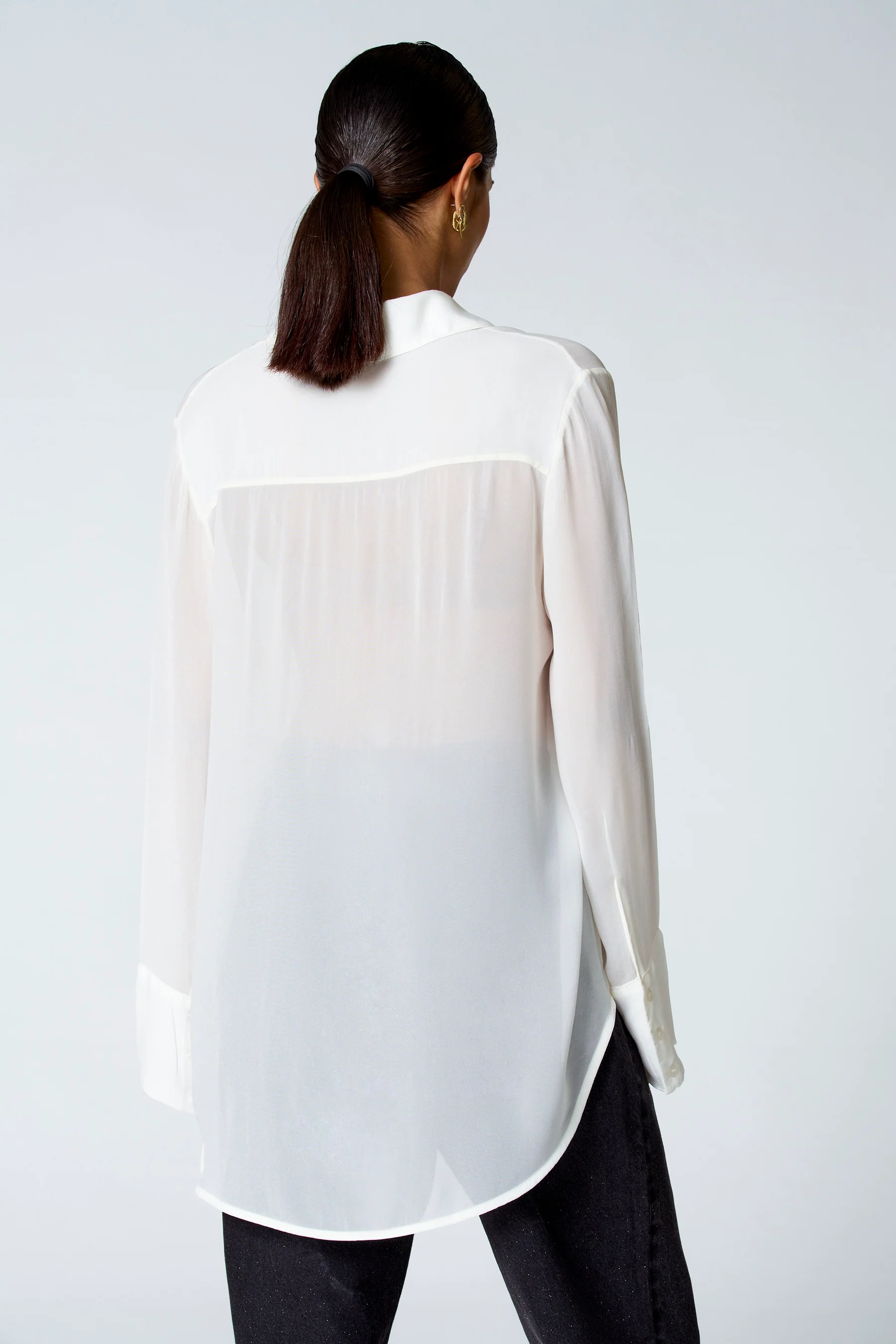 Blouse met lange mouwen - ecru - Image 4