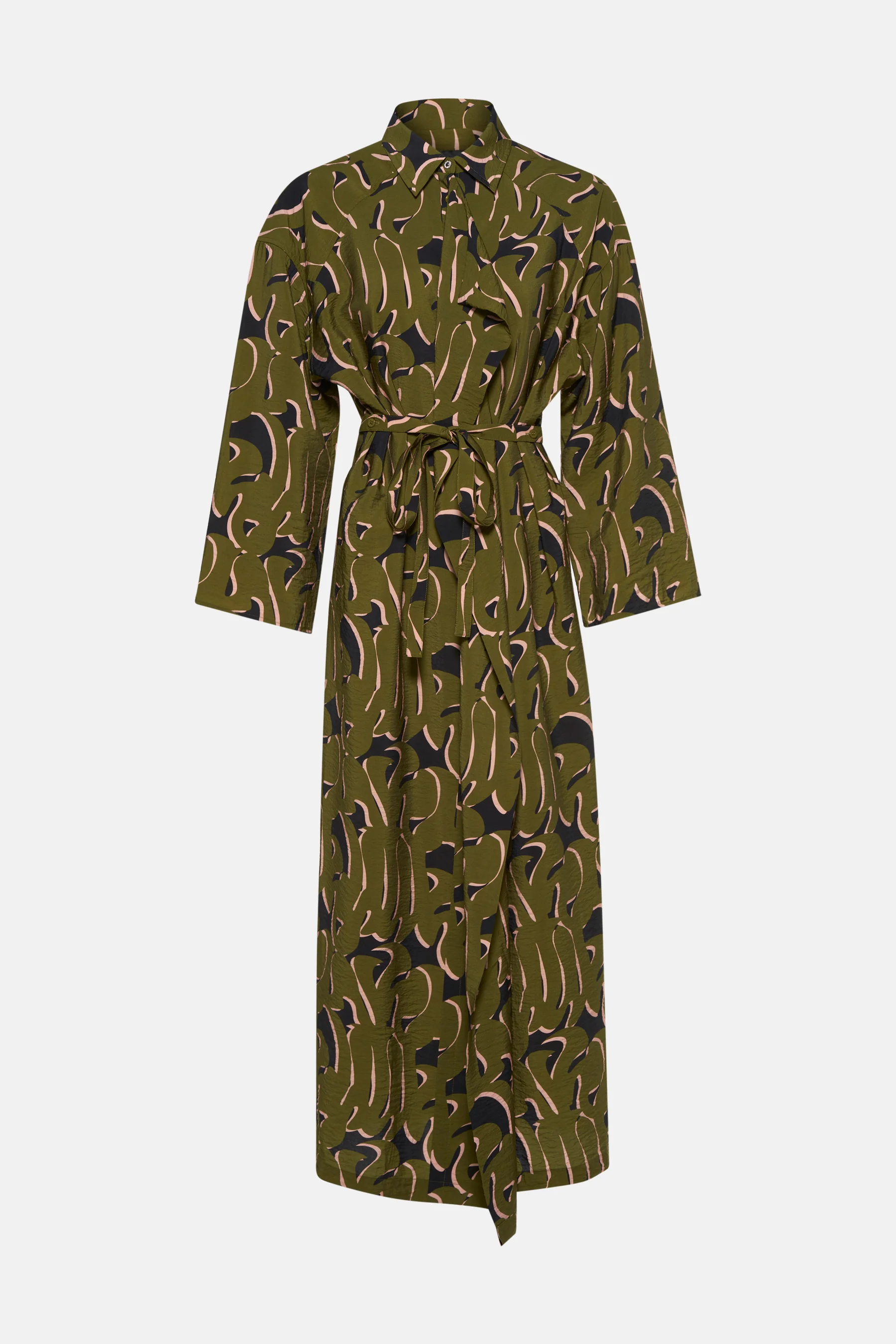 Kleedje met lange mouwen - groen - Image 7