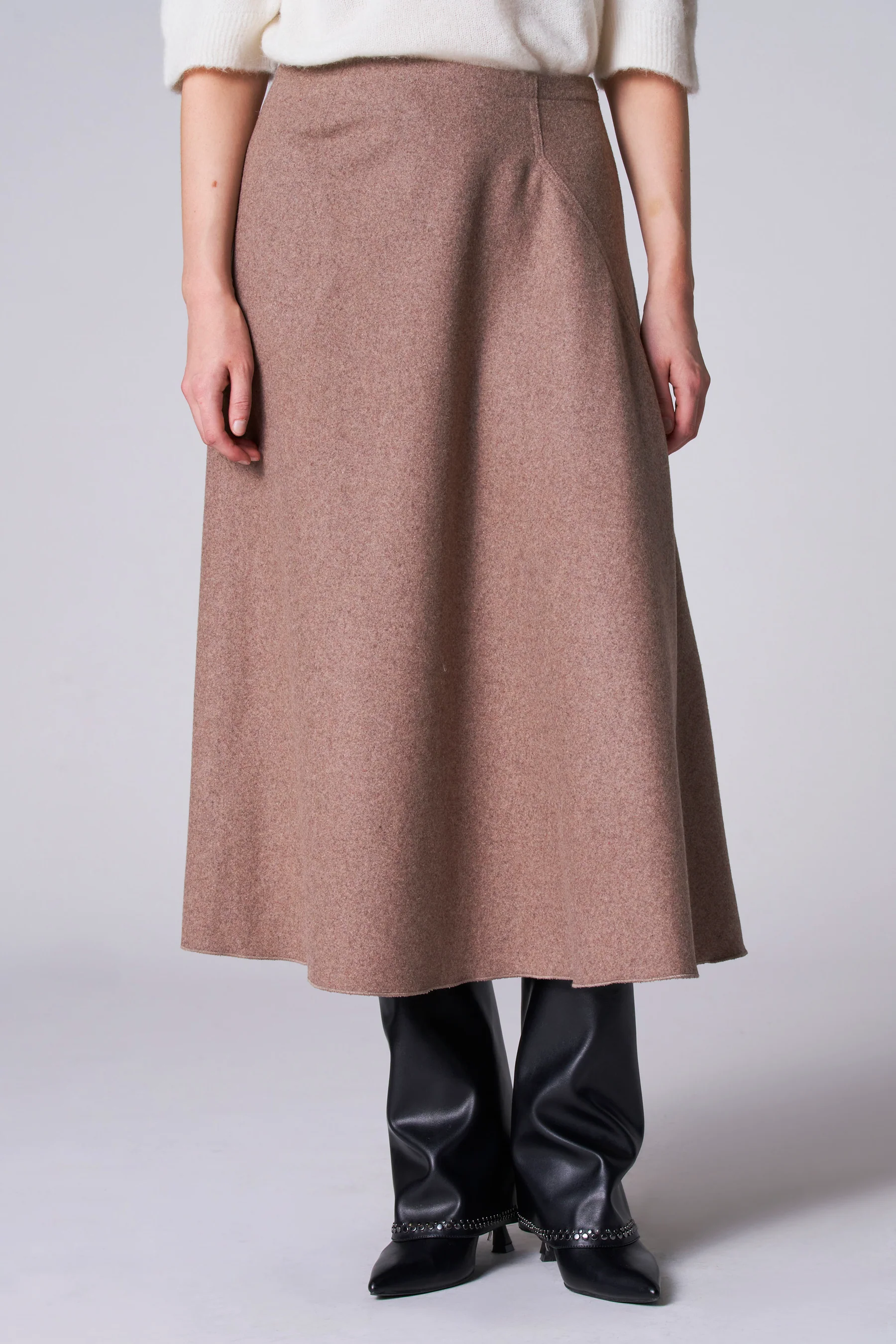Lange rok - taupe