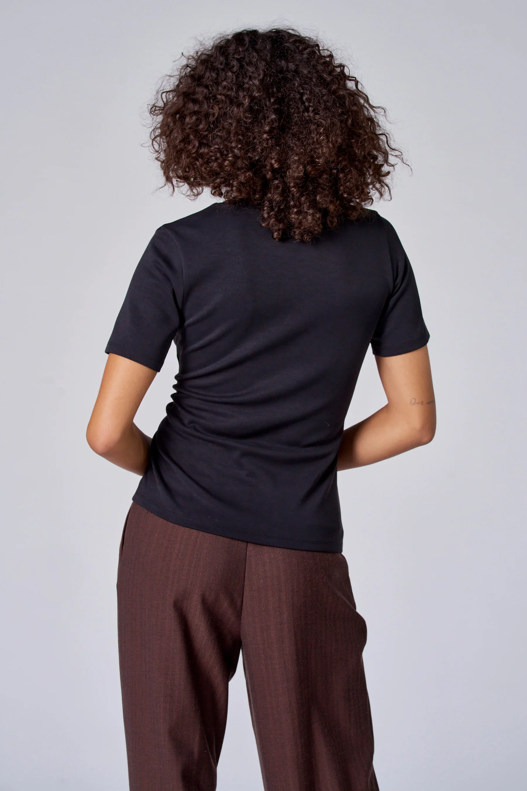 T-shirt met korte mouwen - Zwart - Image 3