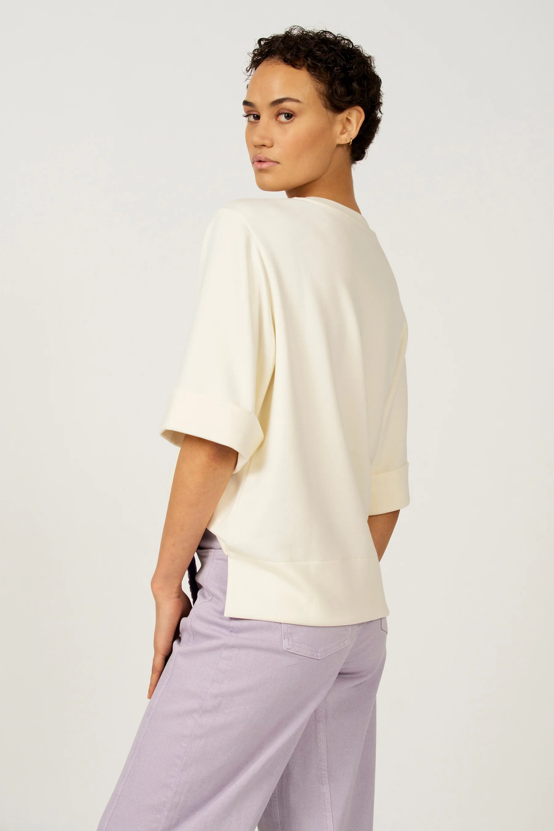 T-shirt met korte mouwen - ecru - Image 3