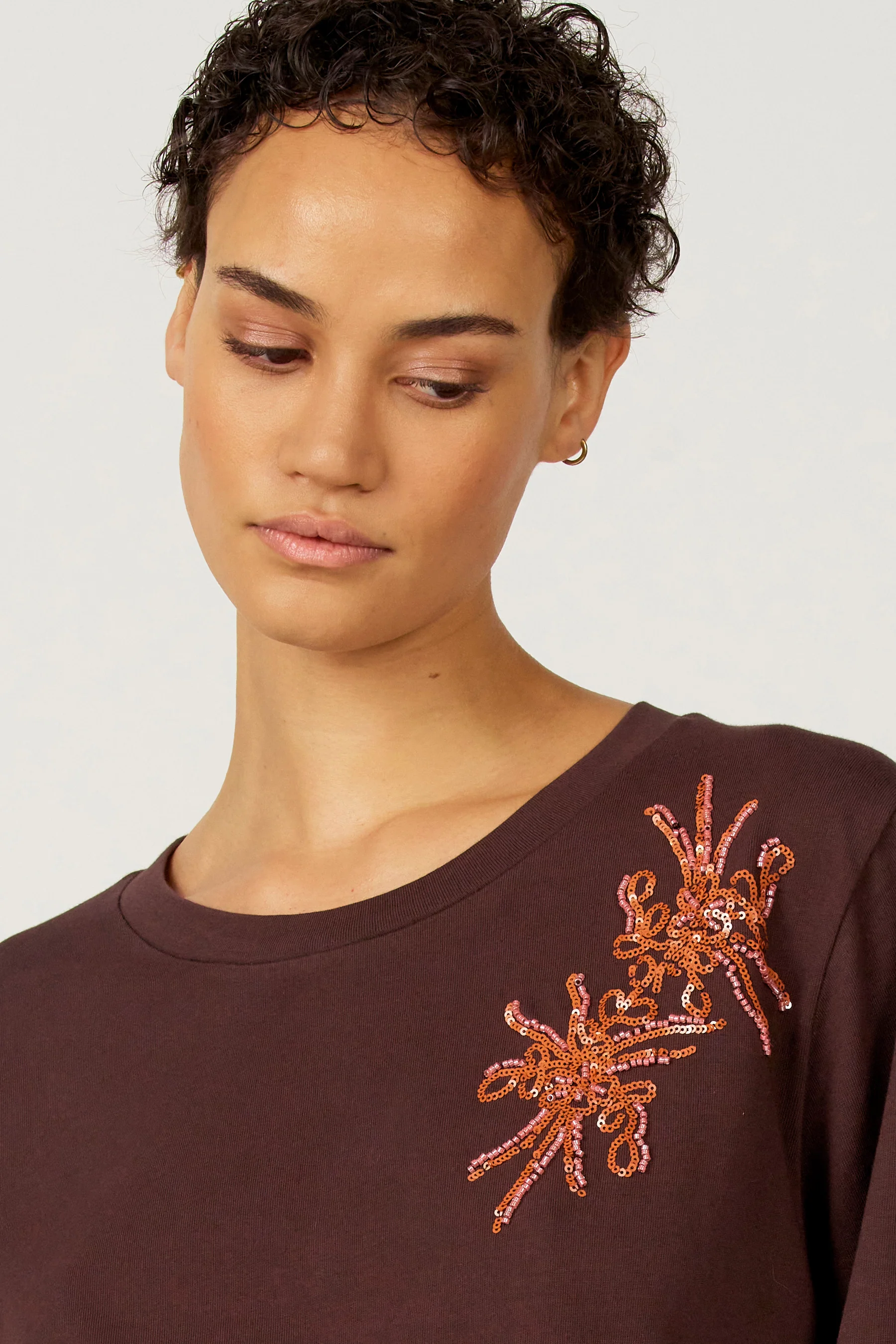 T-shirt met lange mouwen - bruin - Image 4
