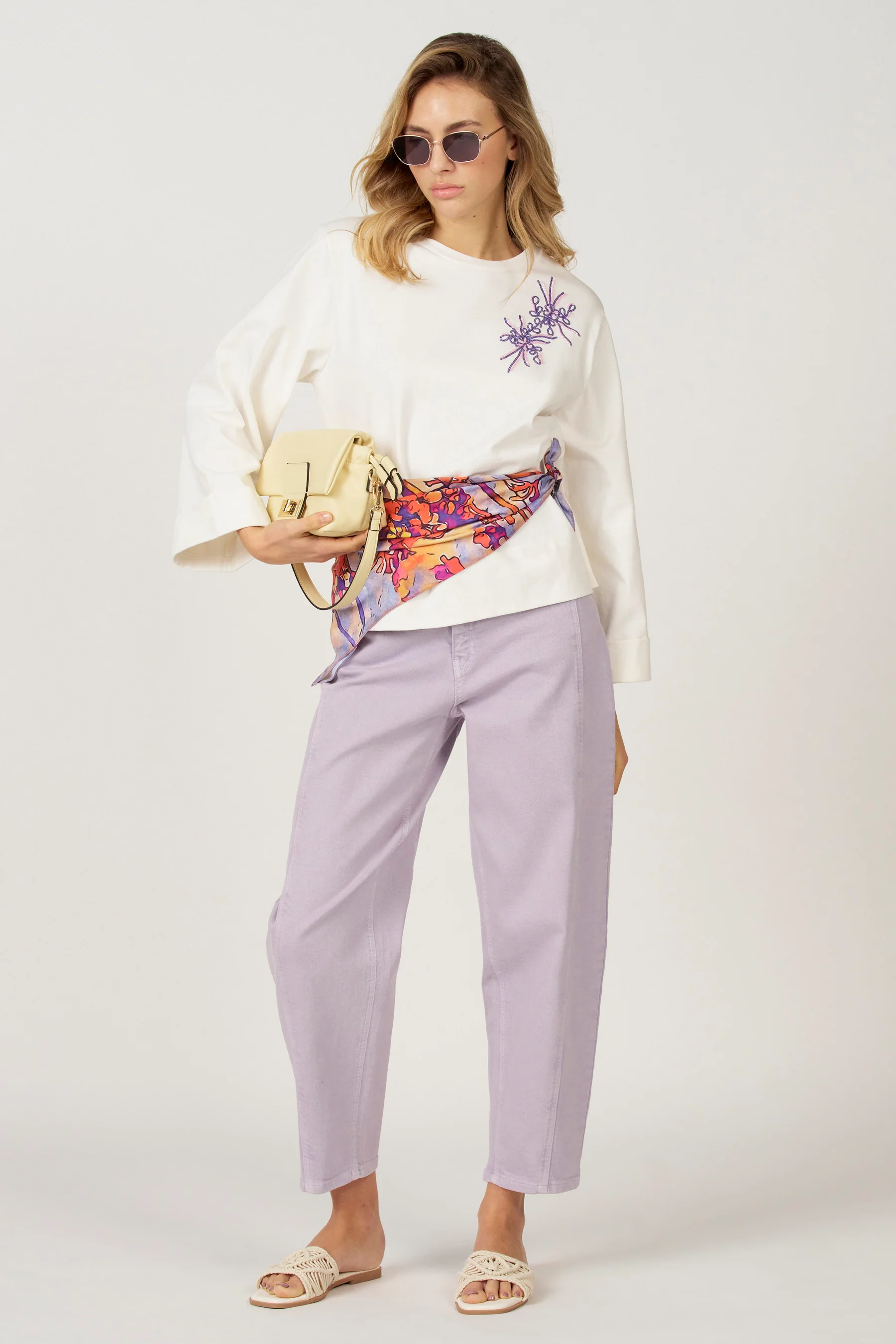 T-shirt met lange mouwen - ecru - Image 2