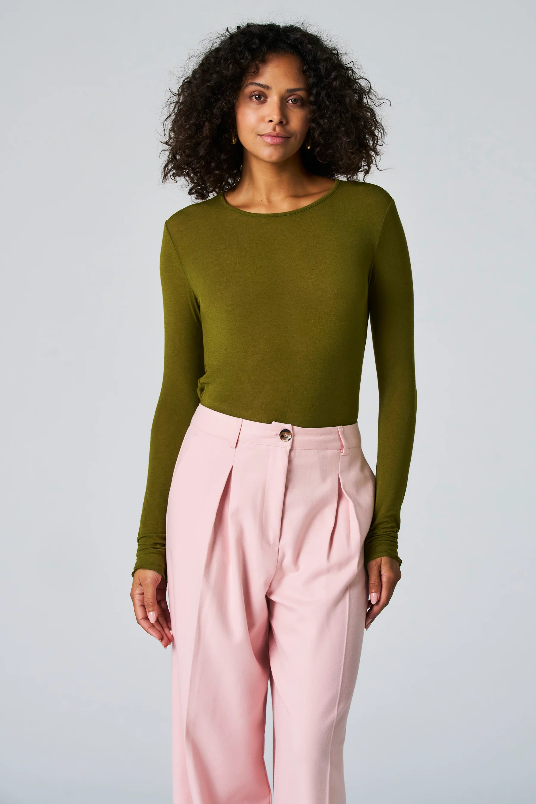 T-shirt met lange mouwen - groen - Image 2