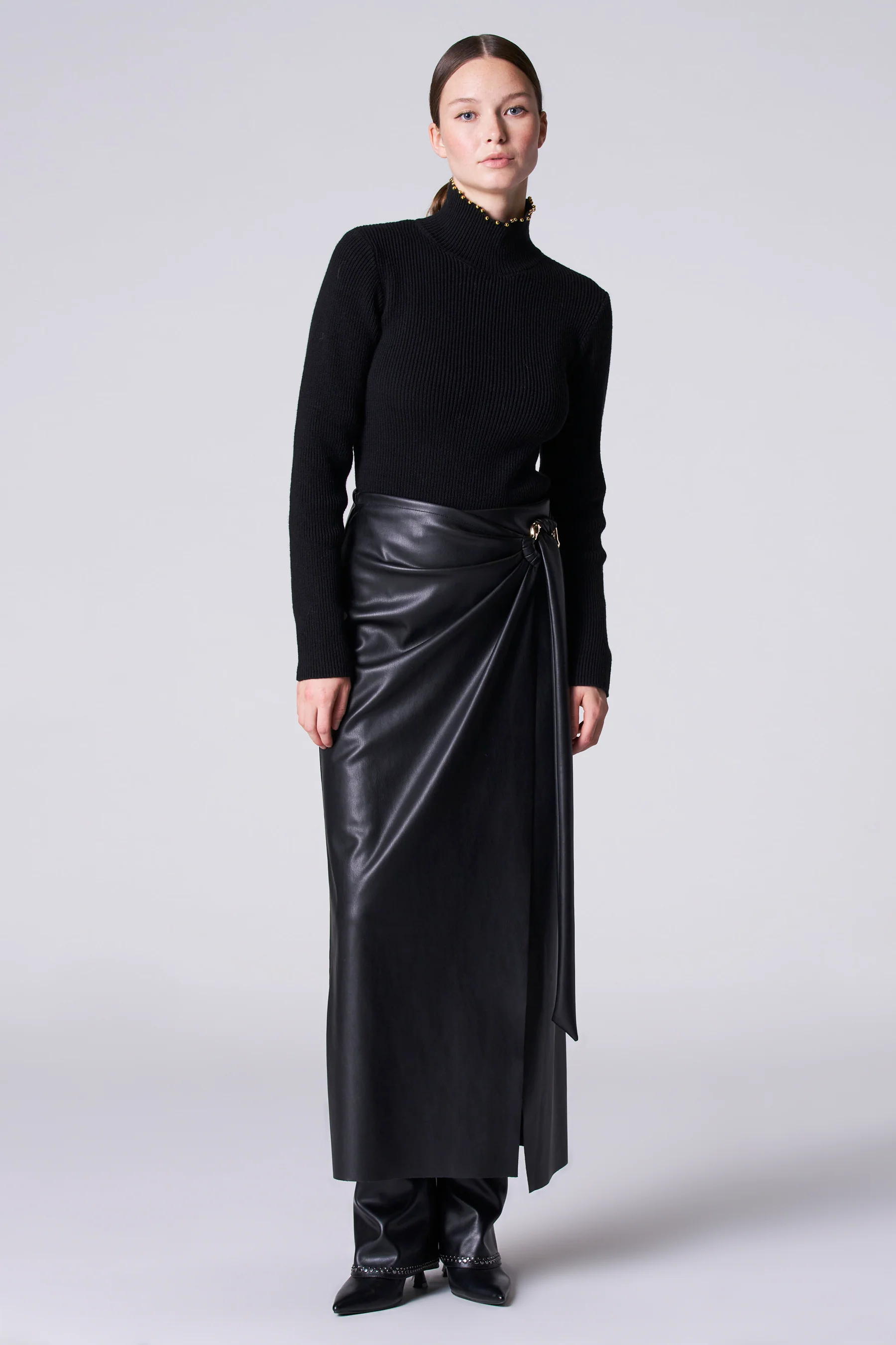 Pull met rolkraag - Zwart - Image 2