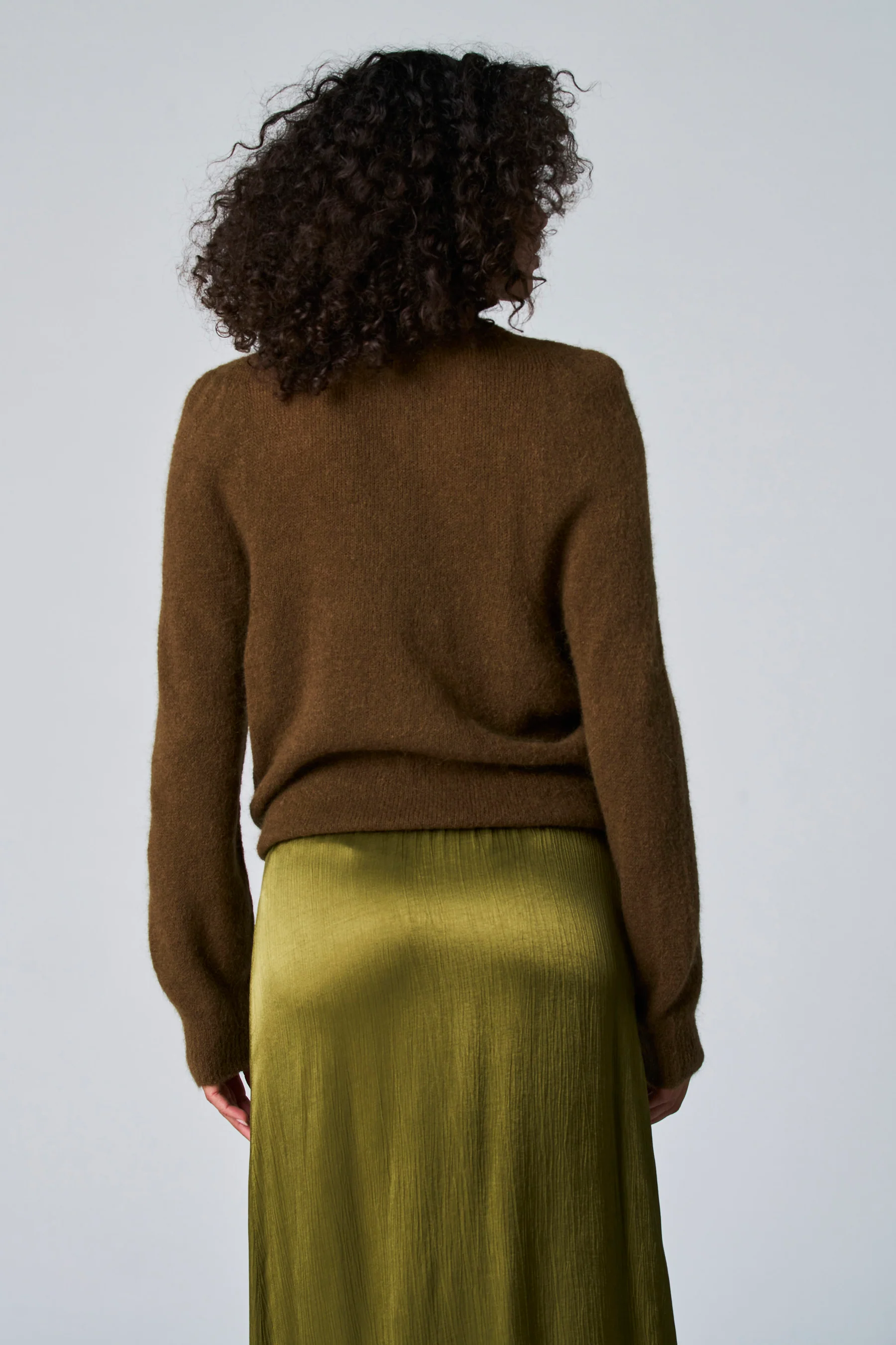 Pull met rolkraag - Kaki - Image 3