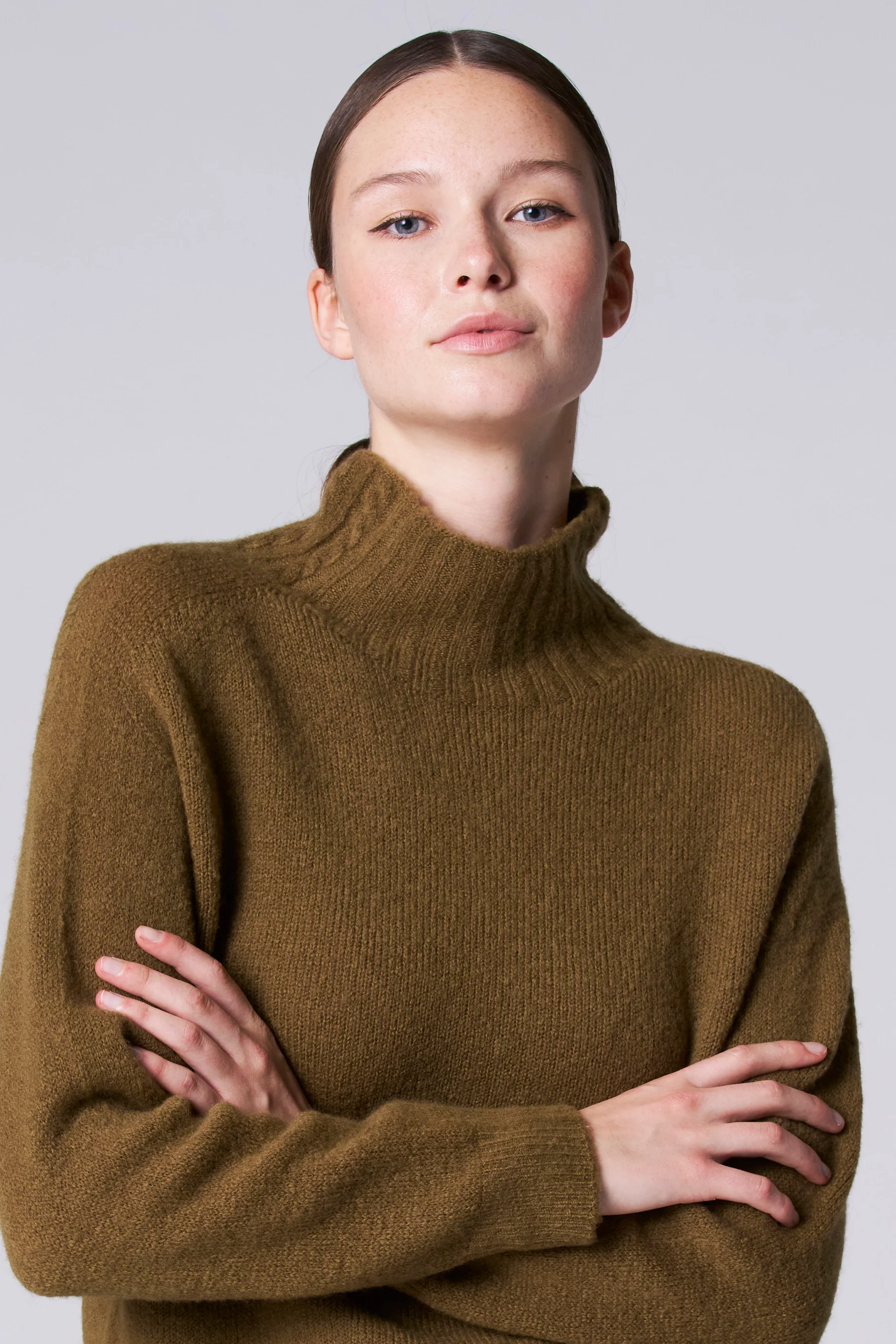 Pull met rolkraag - groen - Image 4