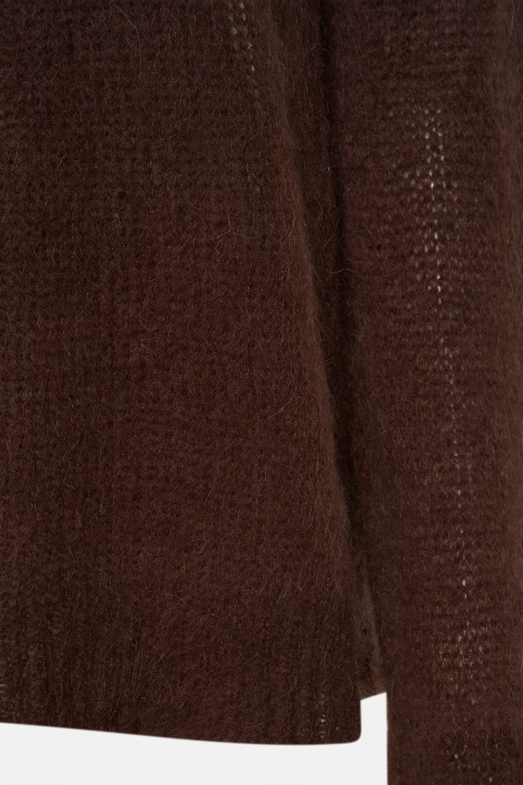 Pull met ronde hals - bruin - Image 8