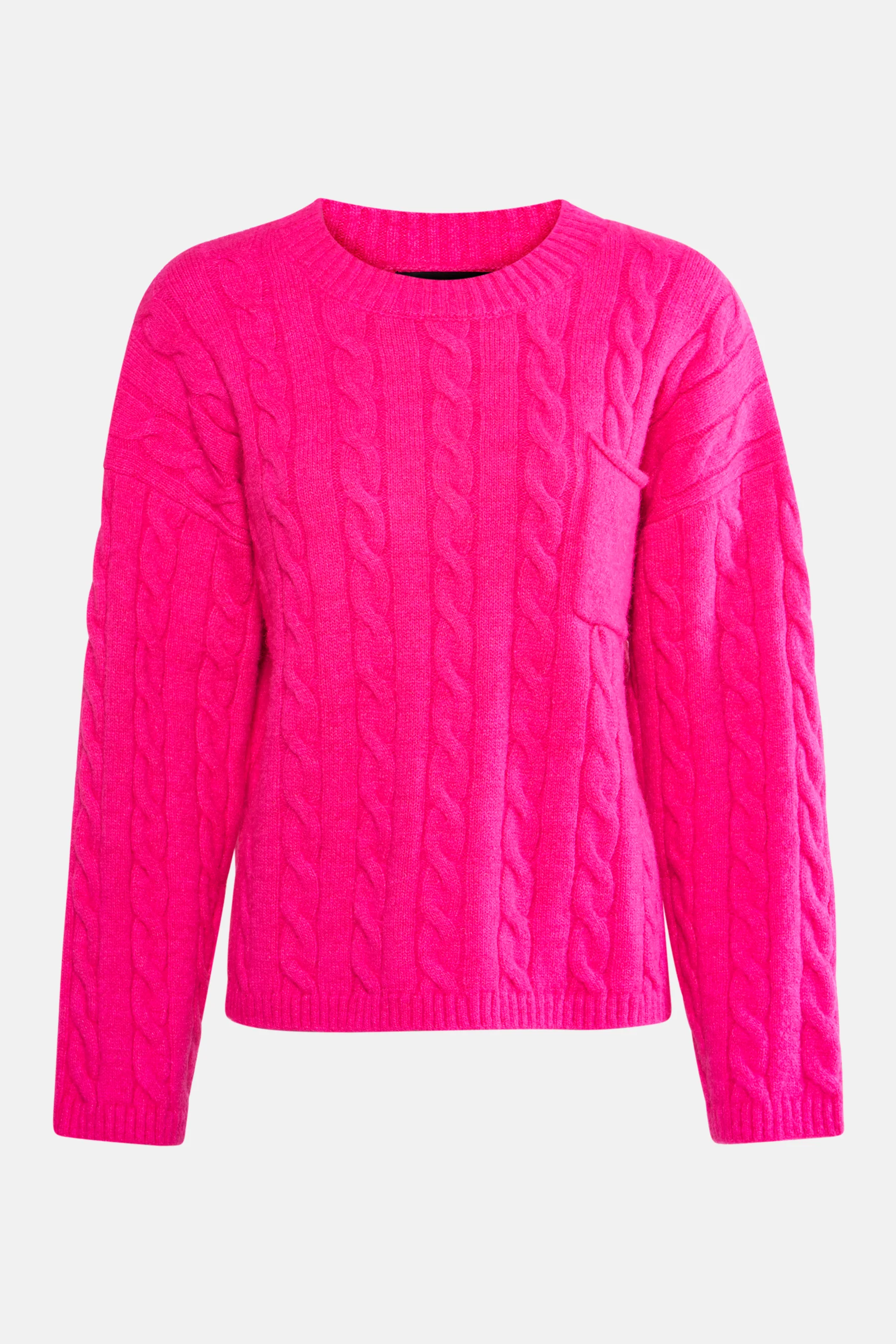 Pull met ronde hals - roze