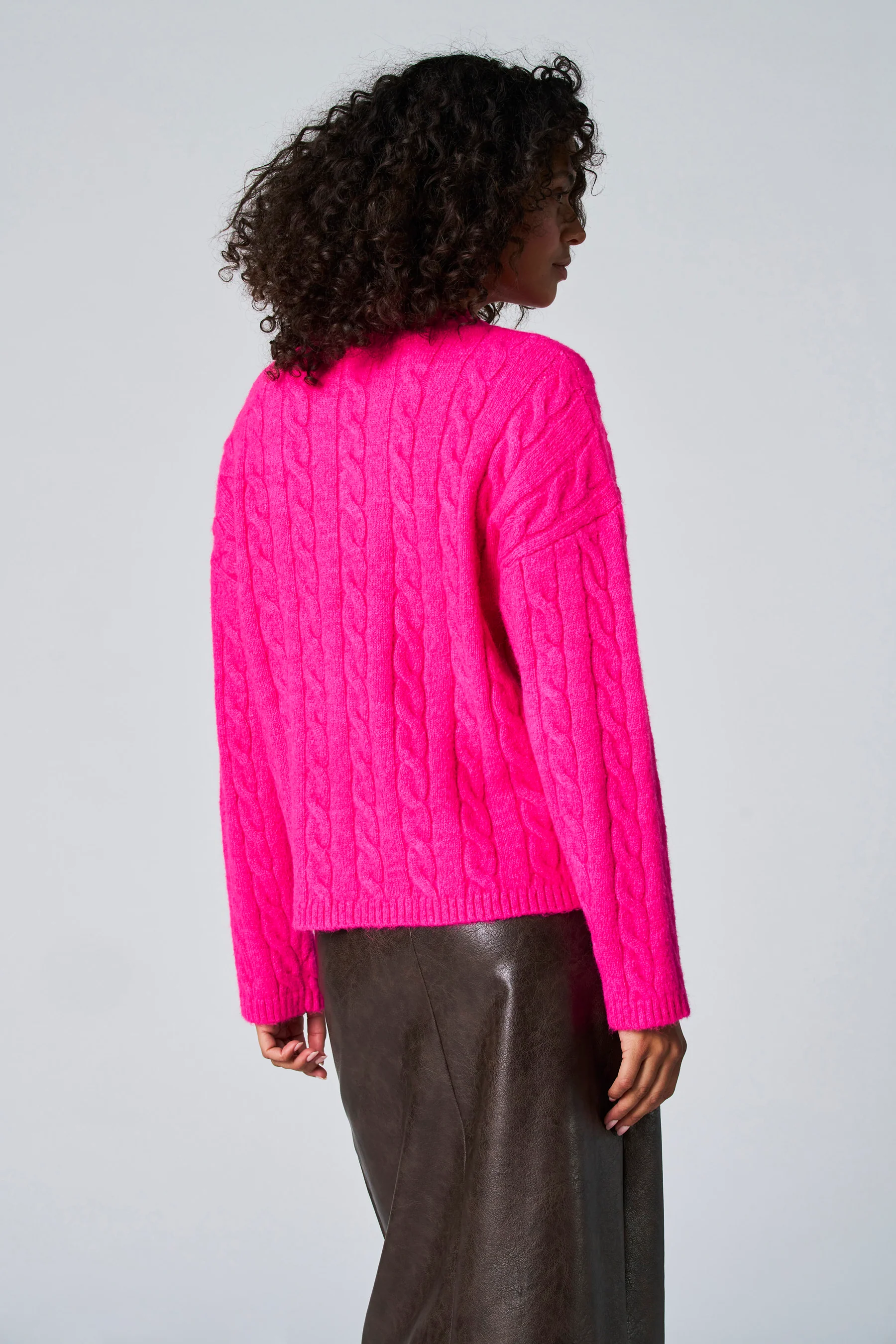 Pull met ronde hals - roze - Image 5