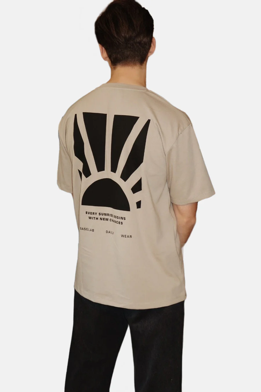 T-shirt met korte mouwen - beige