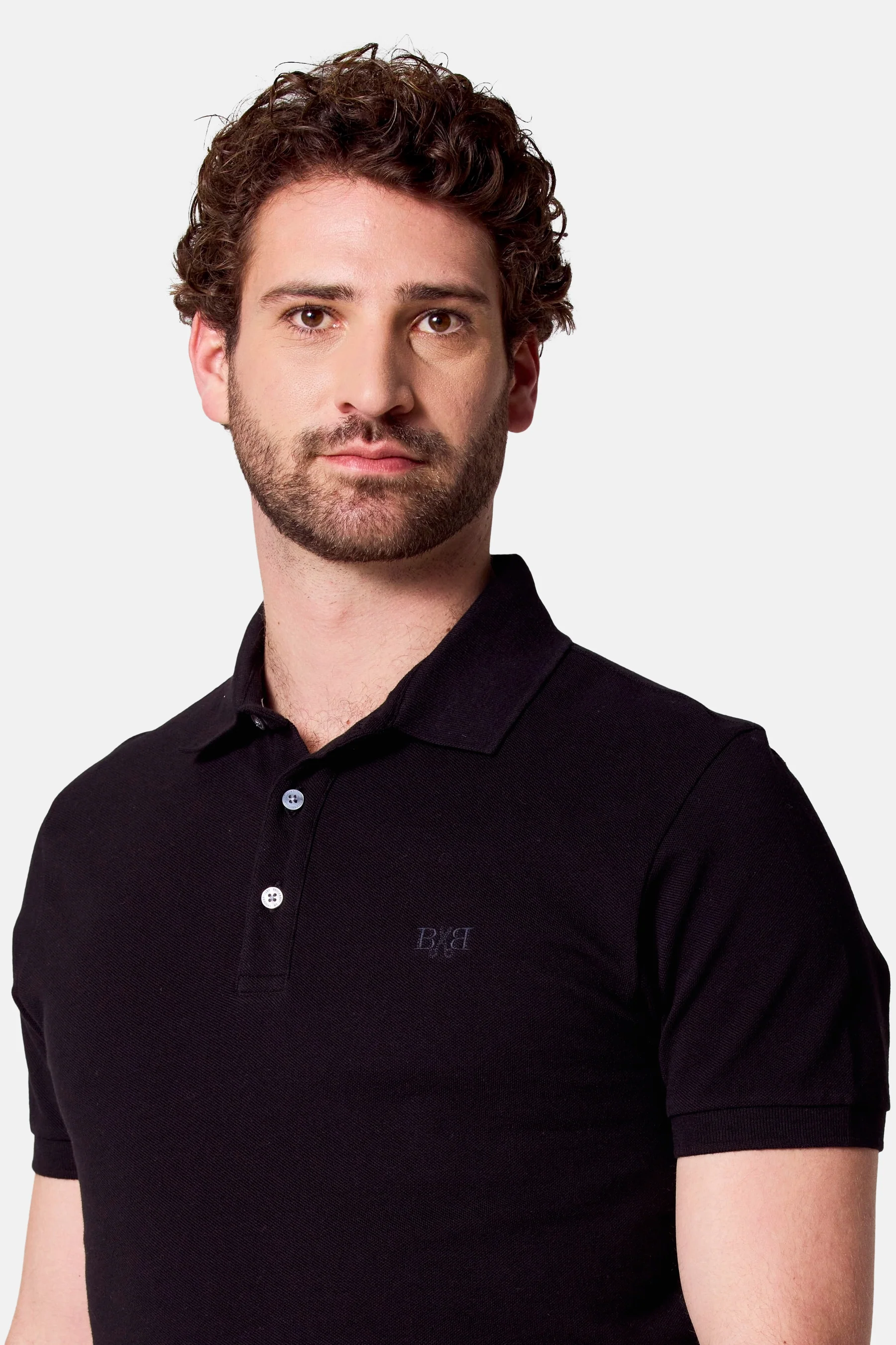 Polo met korte mouwen - zwart - Image 4