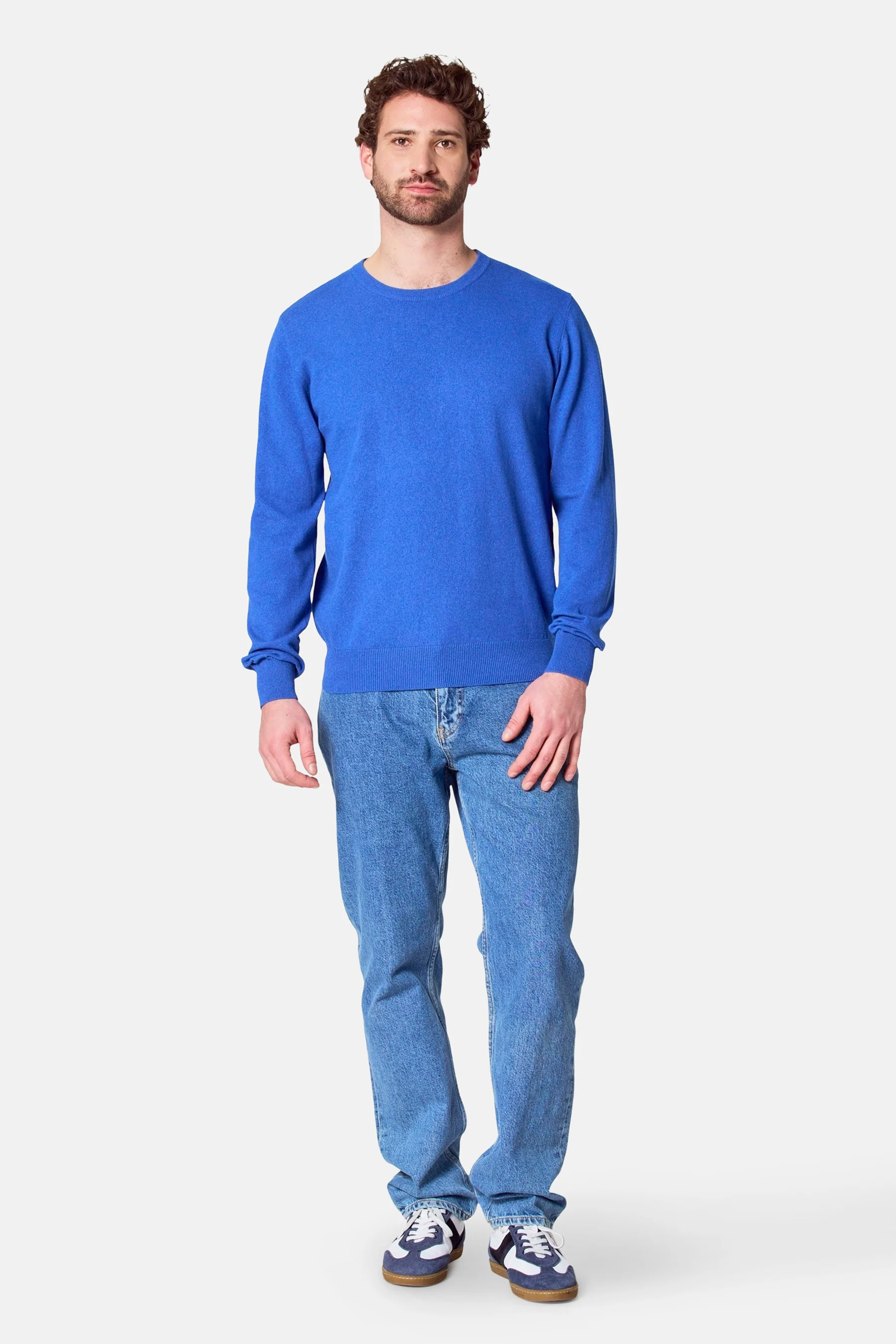 Pull met ronde hals - blauw - Image 2