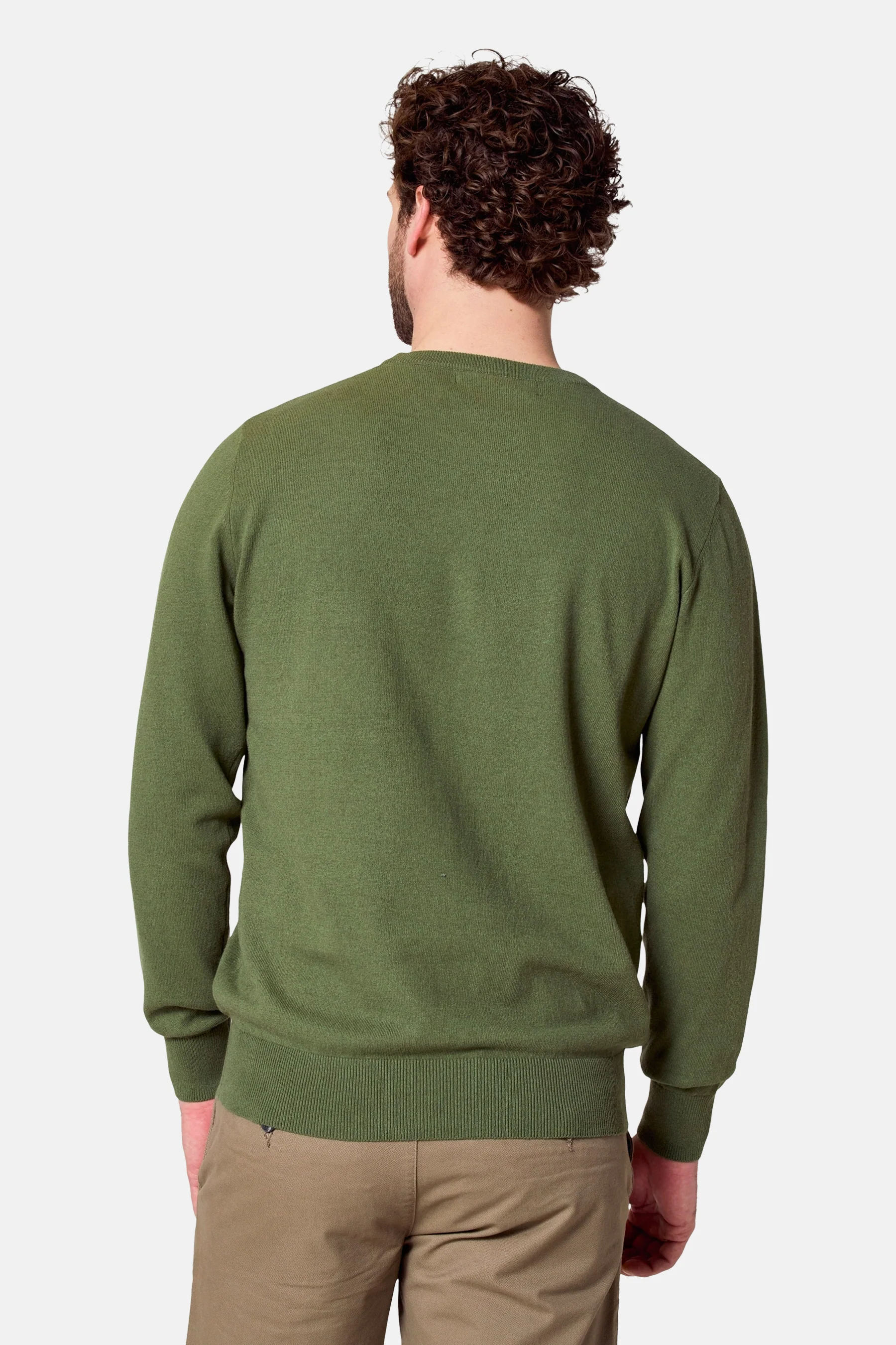 Pull met ronde hals - groen - Image 4