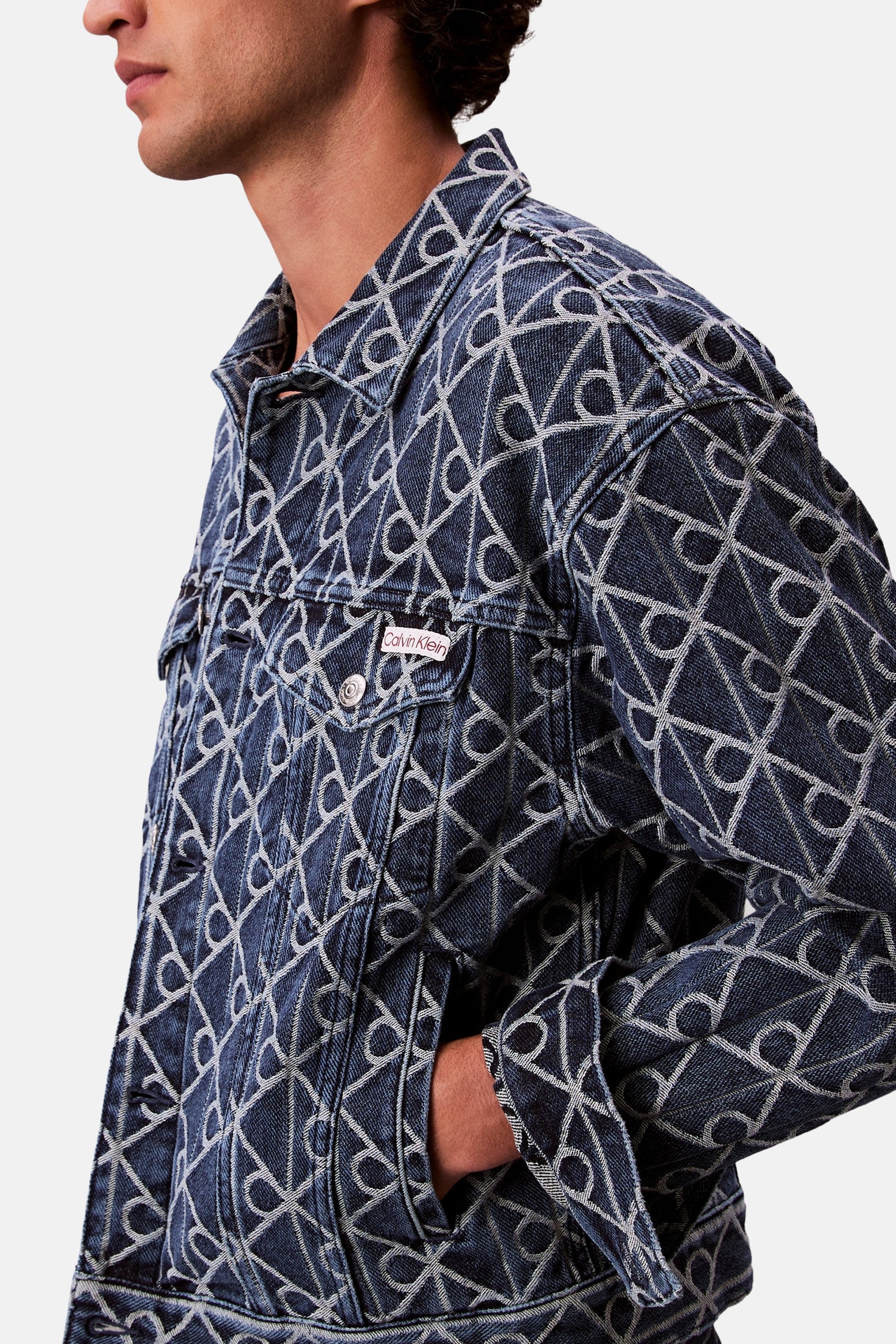 Korte jas - mid blue denim - Image 5