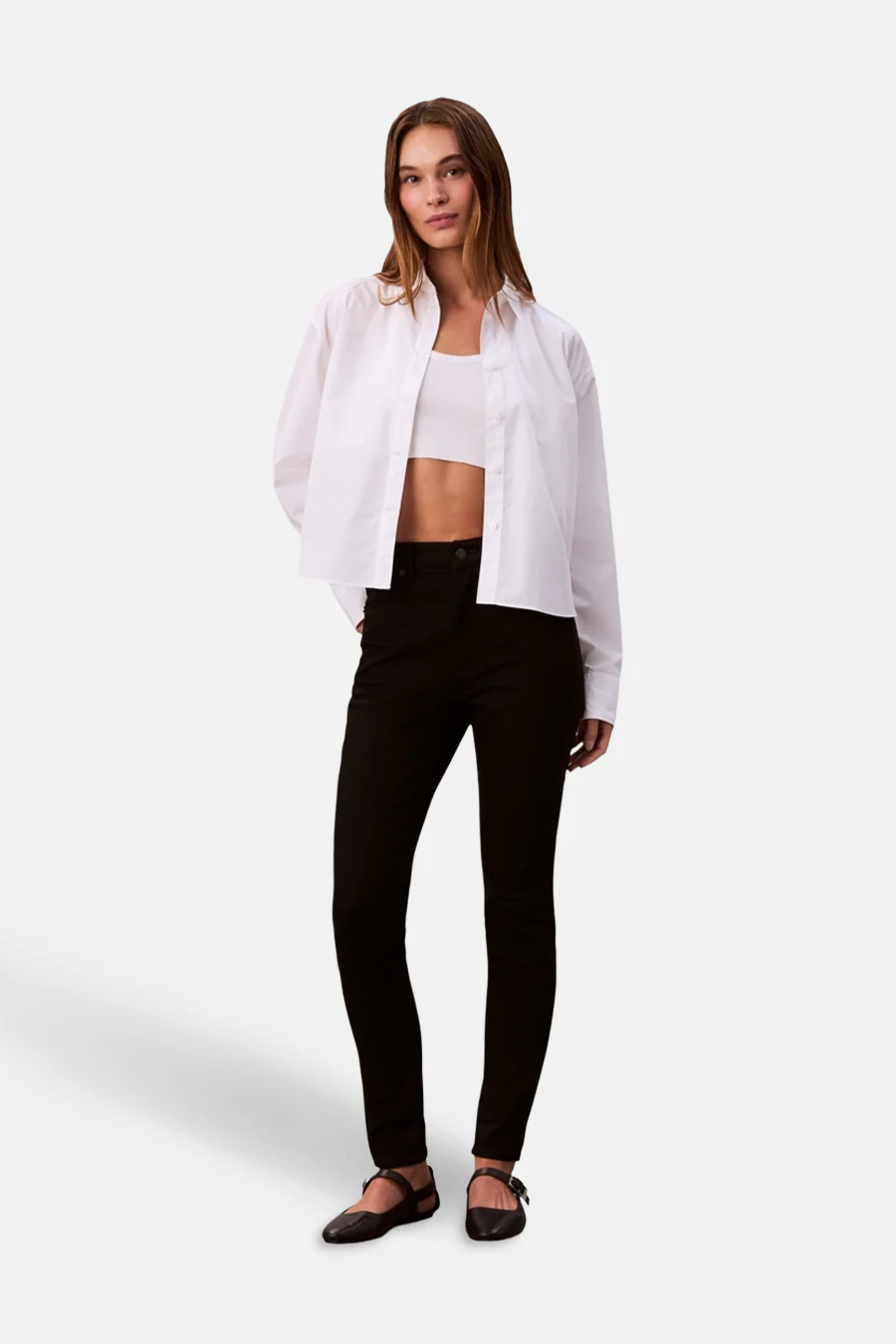HIGH RISE SKINNY - black denim - Image 2