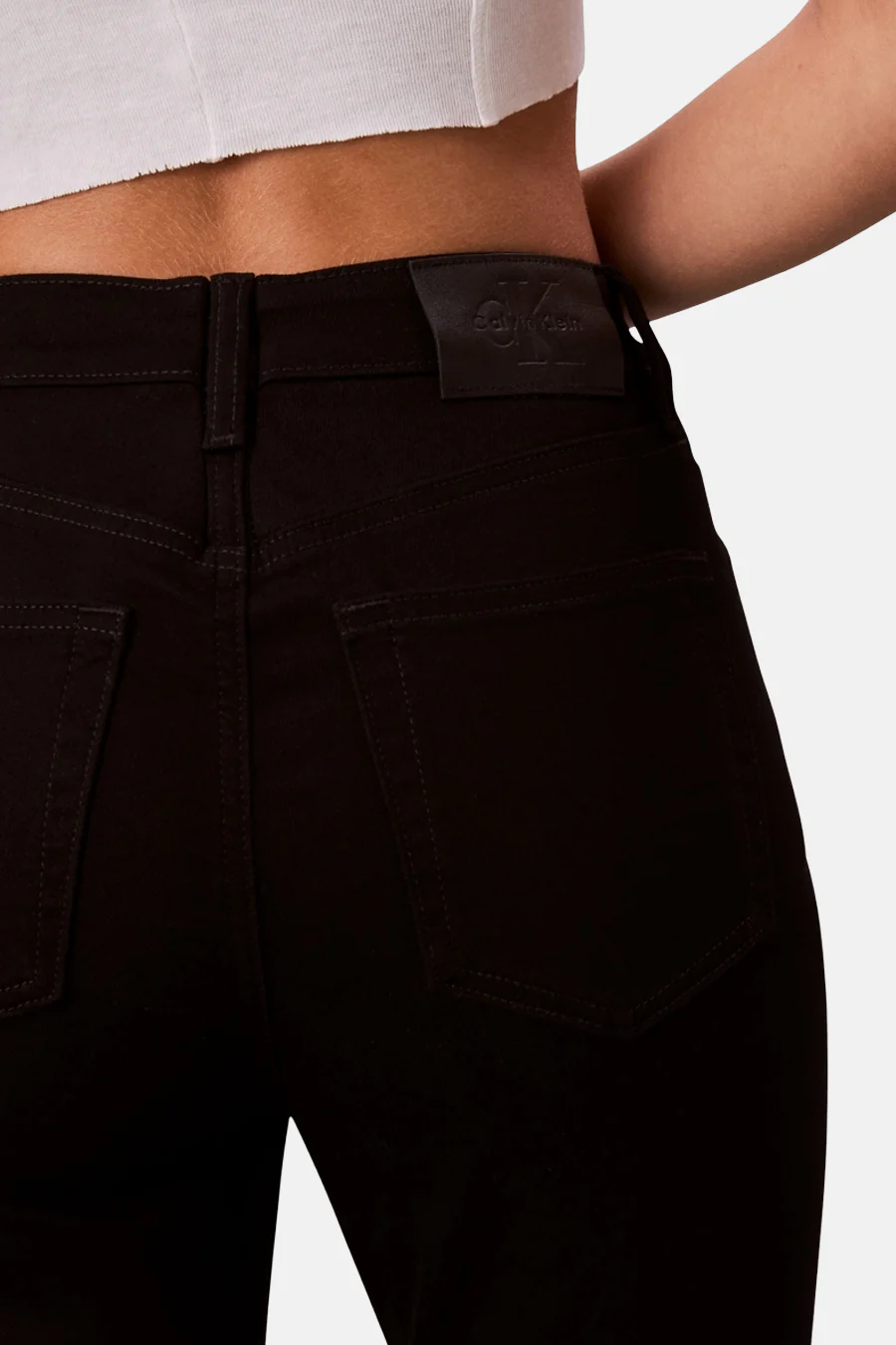 HIGH RISE SKINNY - black denim - Image 5