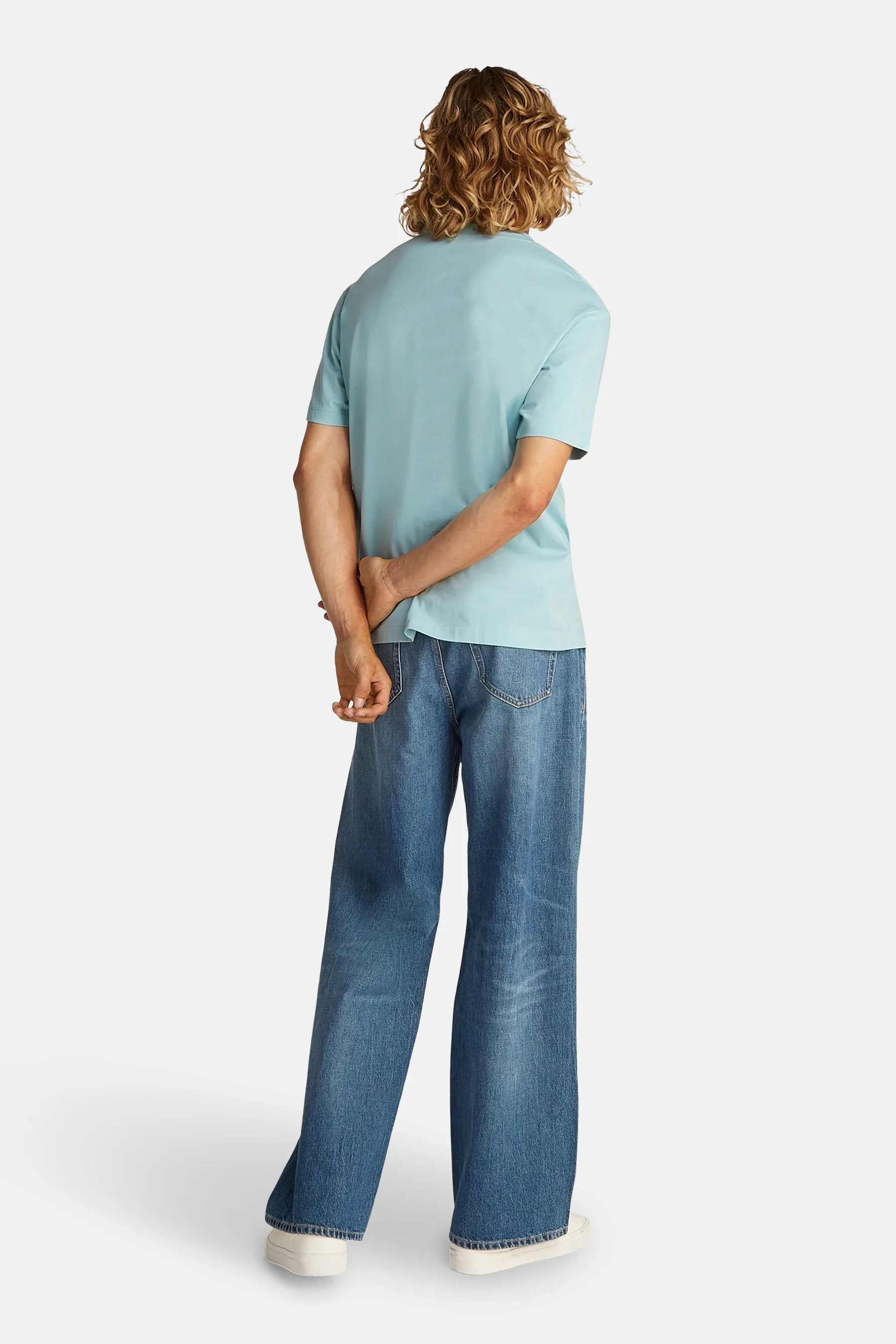 T-shirt met korte mouwen - Turquoise - Image 3