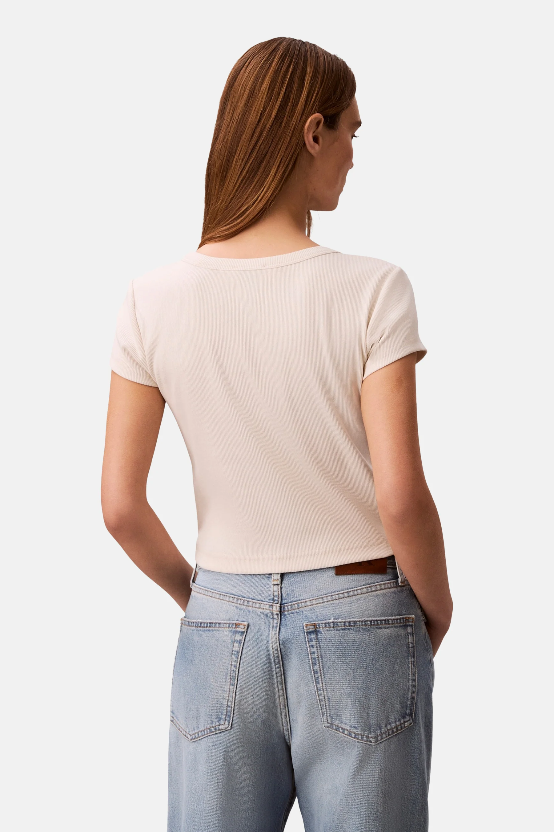 T-shirt met korte mouwen - ecru - Image 4