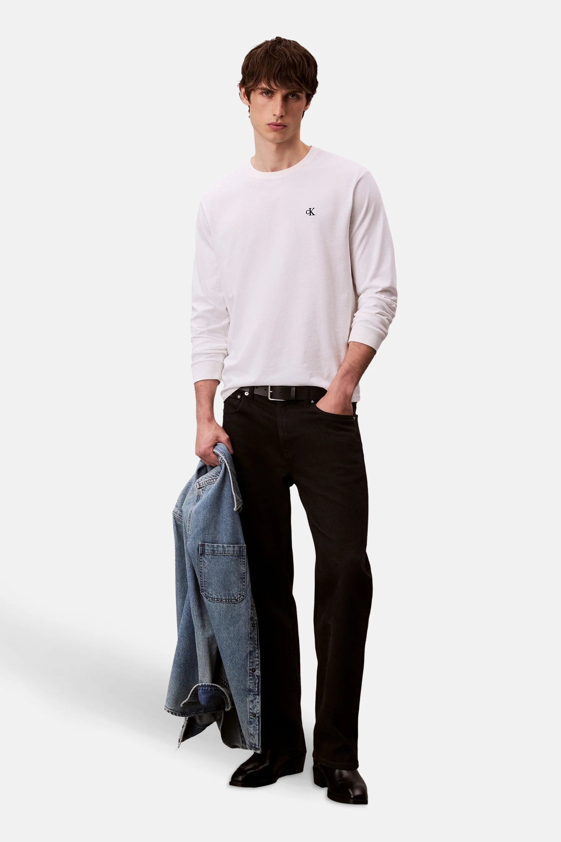 T-shirt met lange mouwen - wit - Image 2