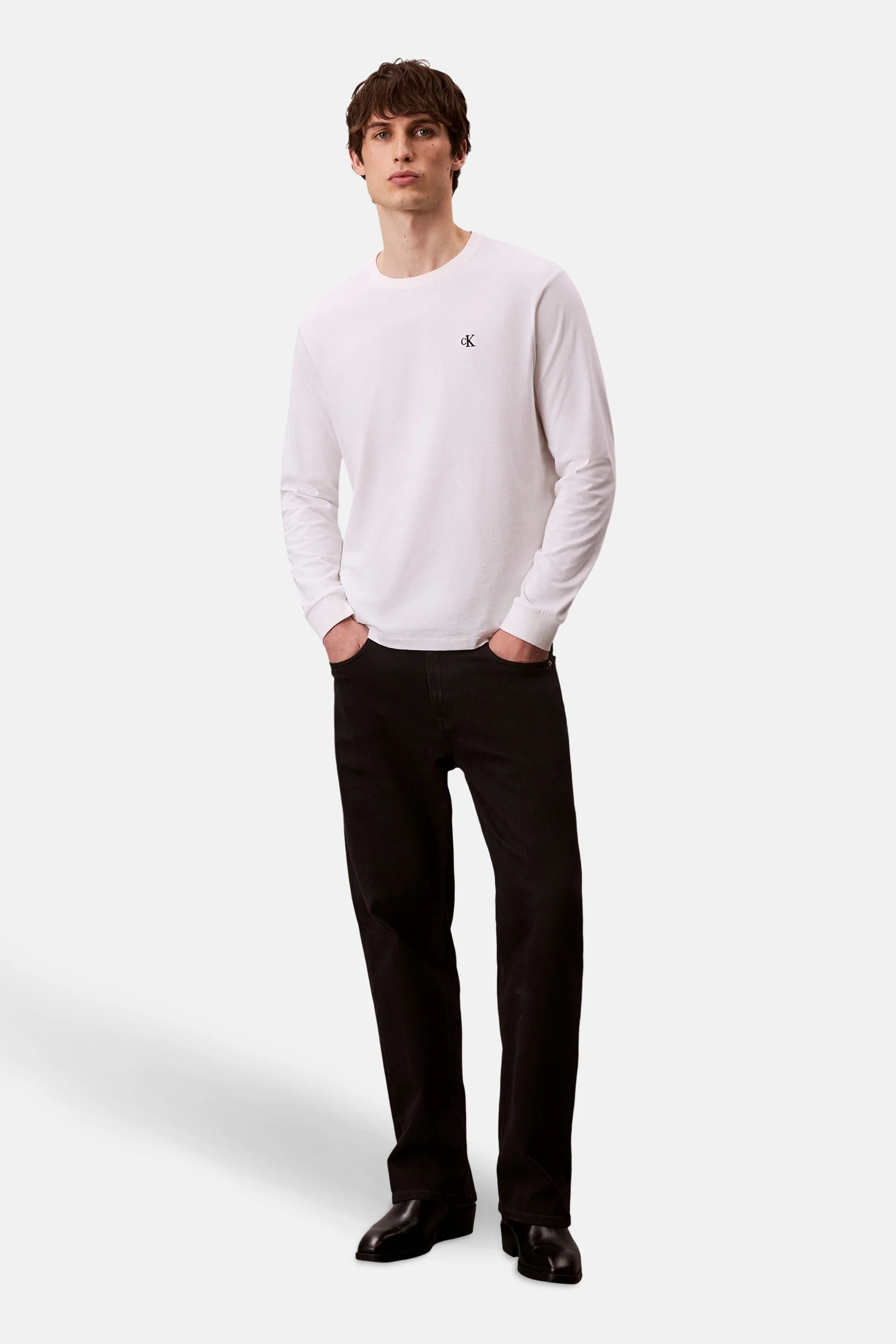 T-shirt met lange mouwen - wit - Image 7