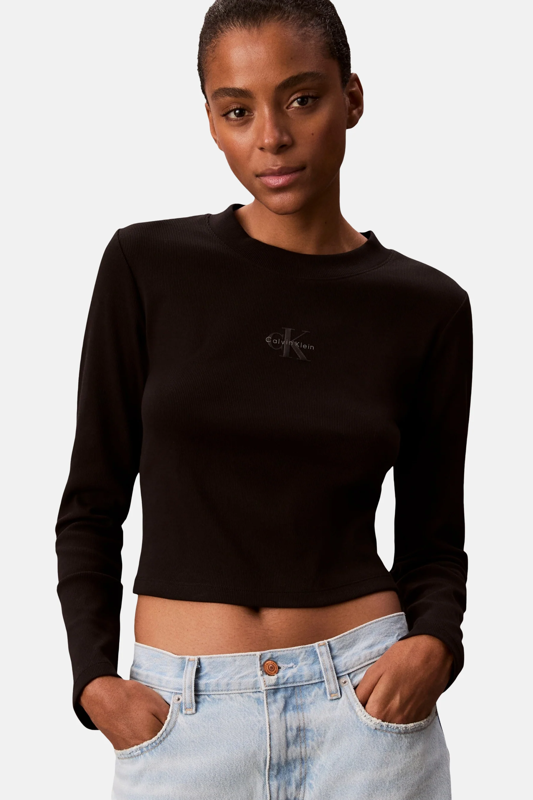 T-shirt met lange mouwen - zwart - Image 3