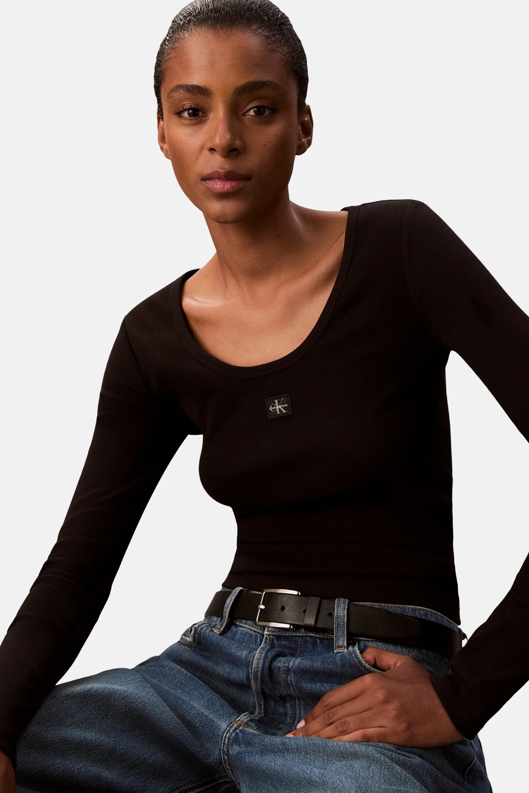T-shirt met lange mouwen - zwart - Image 3