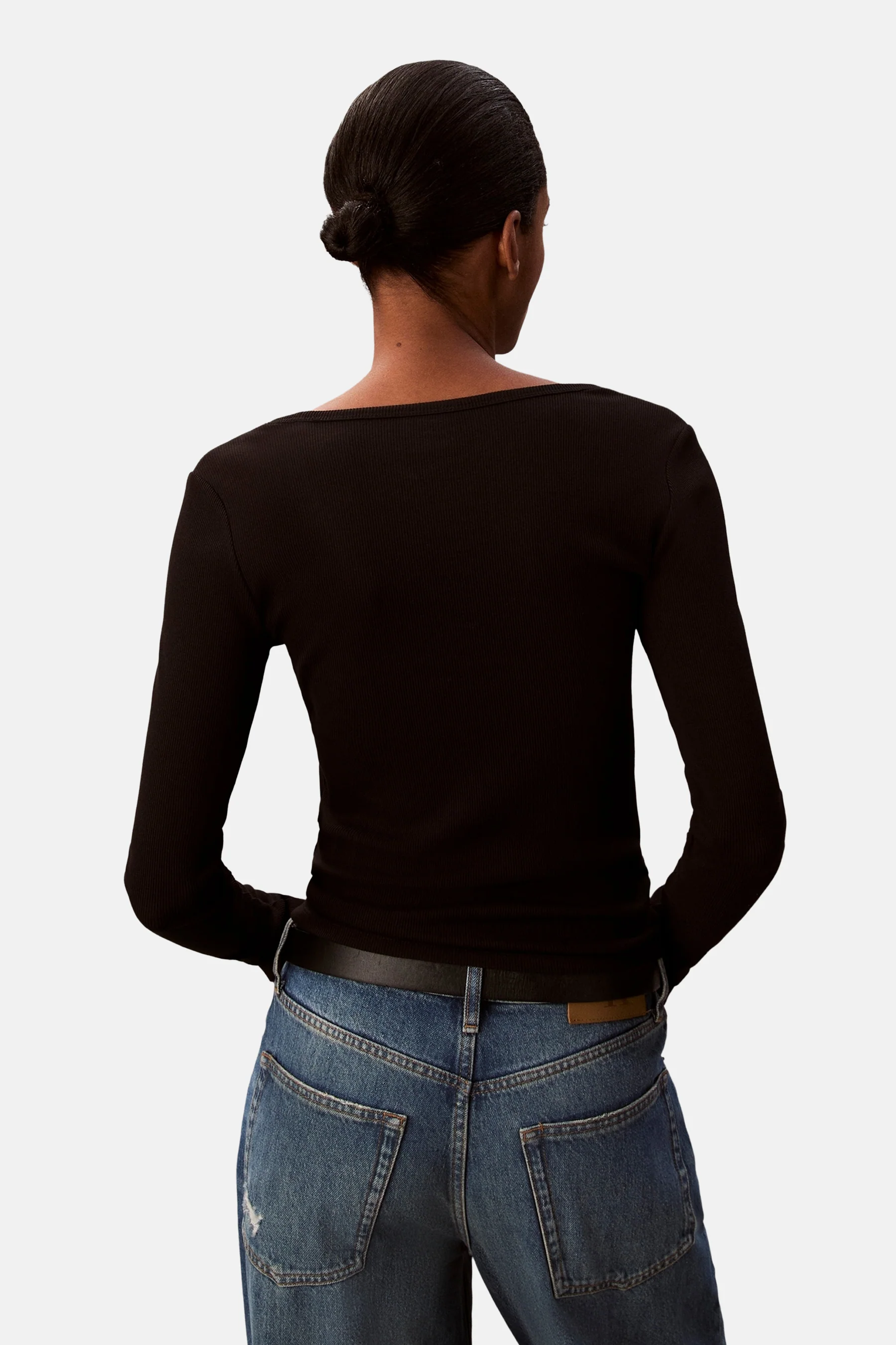 T-shirt met lange mouwen - zwart - Image 5